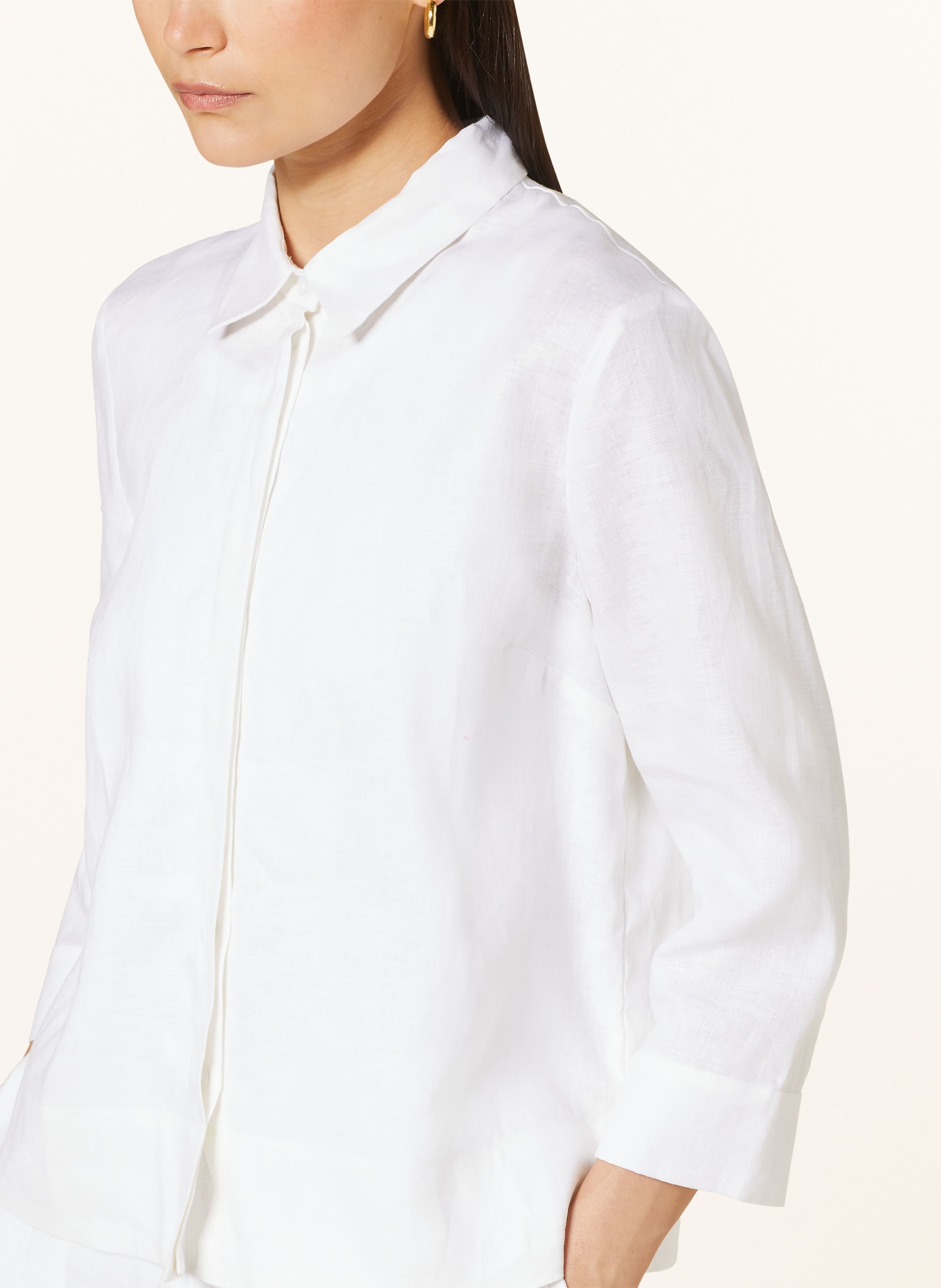 HOBBS Shirt blouse NITA made of linen, Color: WHITE (Image 4)
