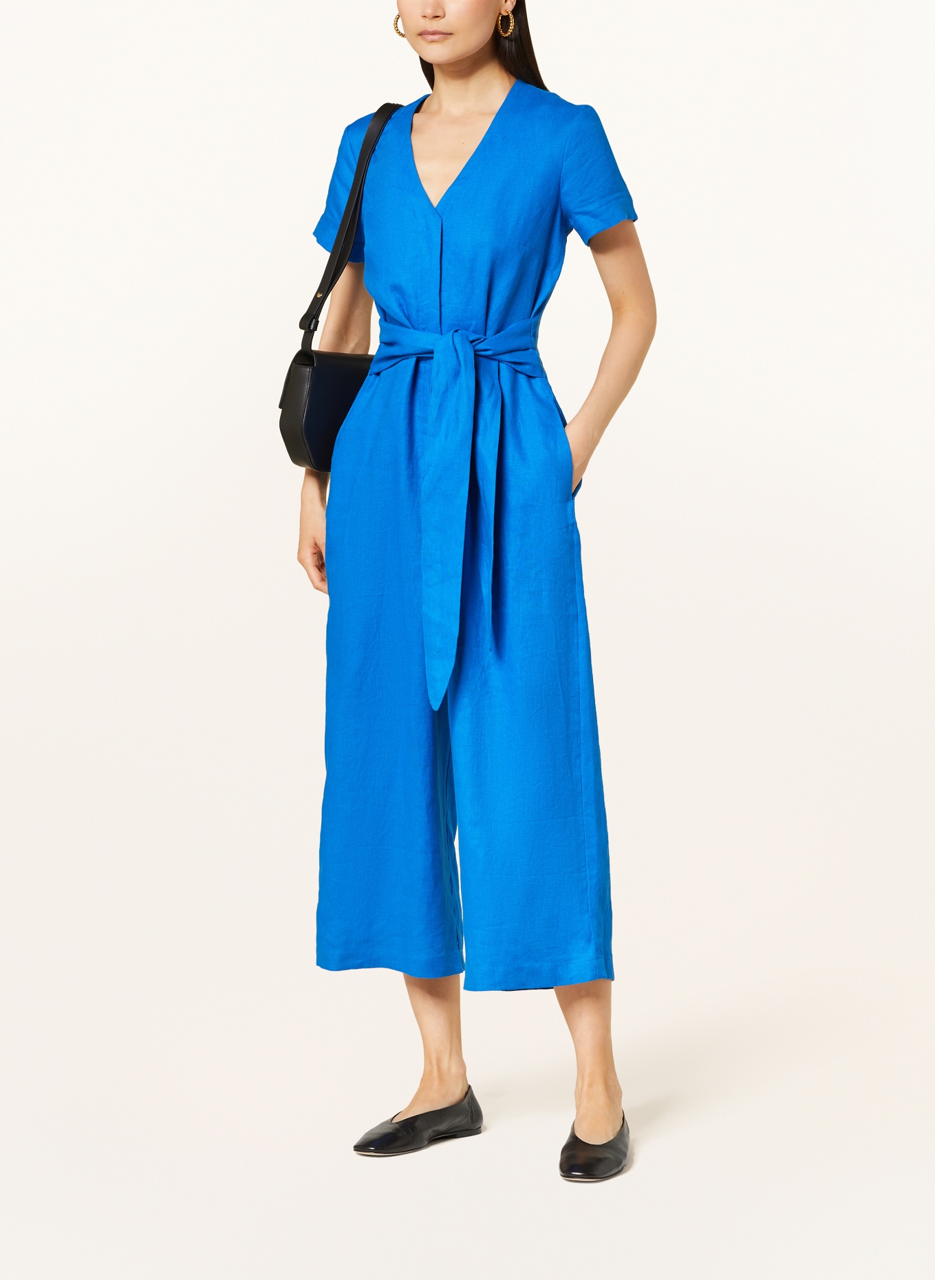 HOBBS Linen jumpsuit ALIYA, Color: BLUE (Image 2)