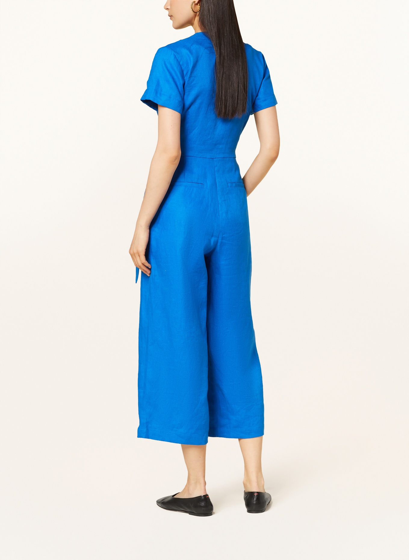 HOBBS Linen jumpsuit ALIYA, Color: BLUE (Image 3)