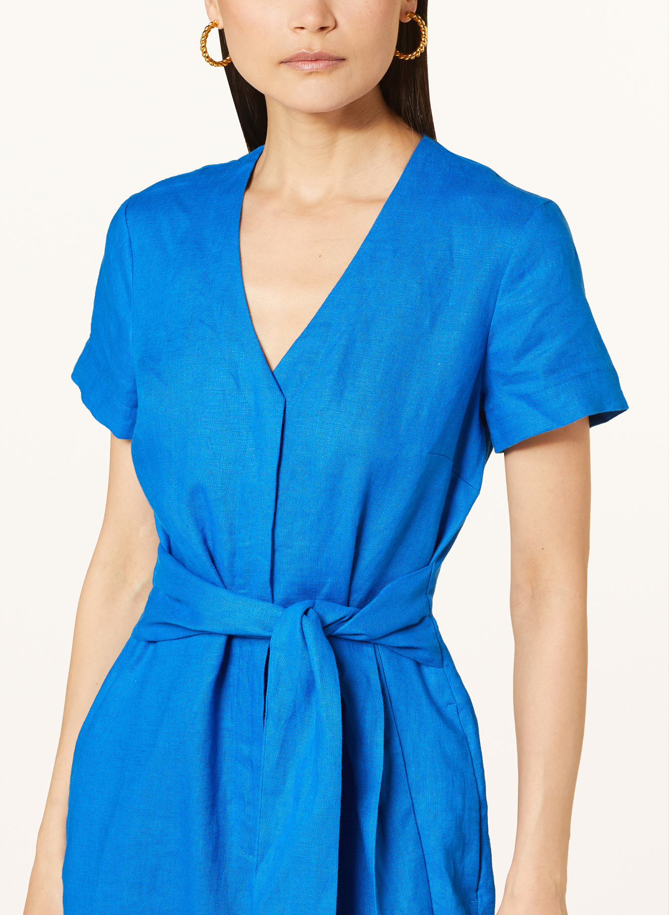 HOBBS Linen jumpsuit ALIYA, Color: BLUE (Image 4)