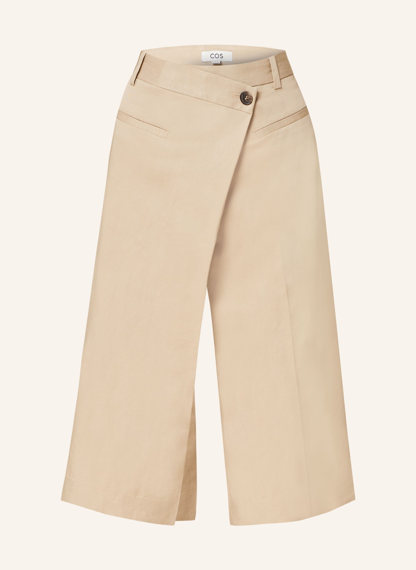 COS Culotte kalhoty v zavinovacím vzhledu, Barva: BÉŽOVÁ (Obrázek 1)