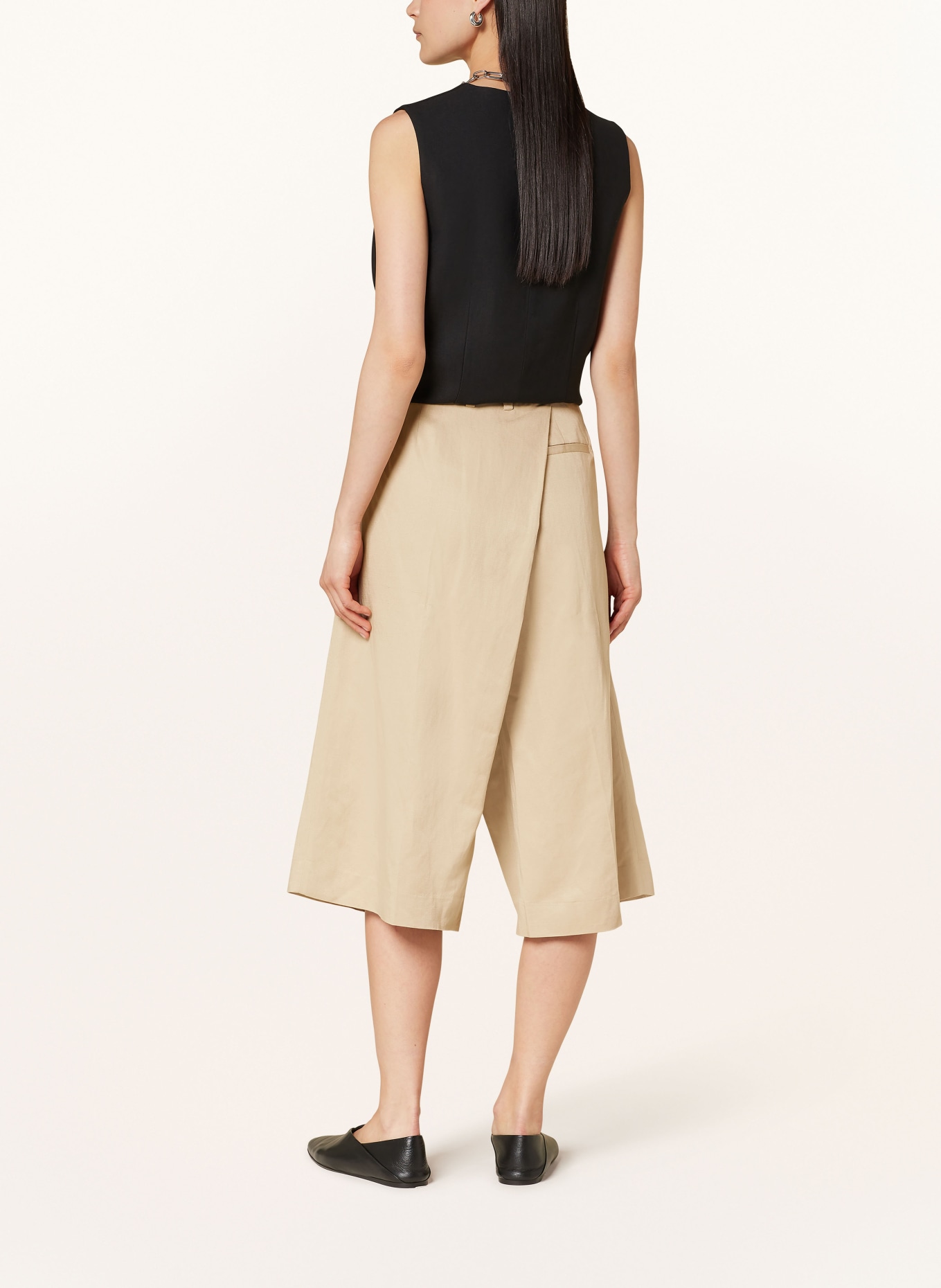 COS Culottes in wrap look, Color: BEIGE (Image 3)