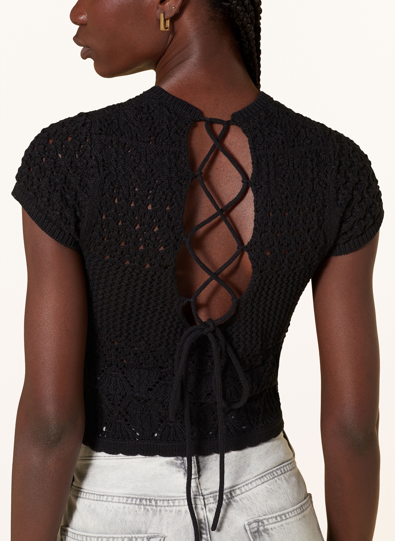 ALLSAINTS Knit shirt BRIAR, Color: BLACK (Image 4)