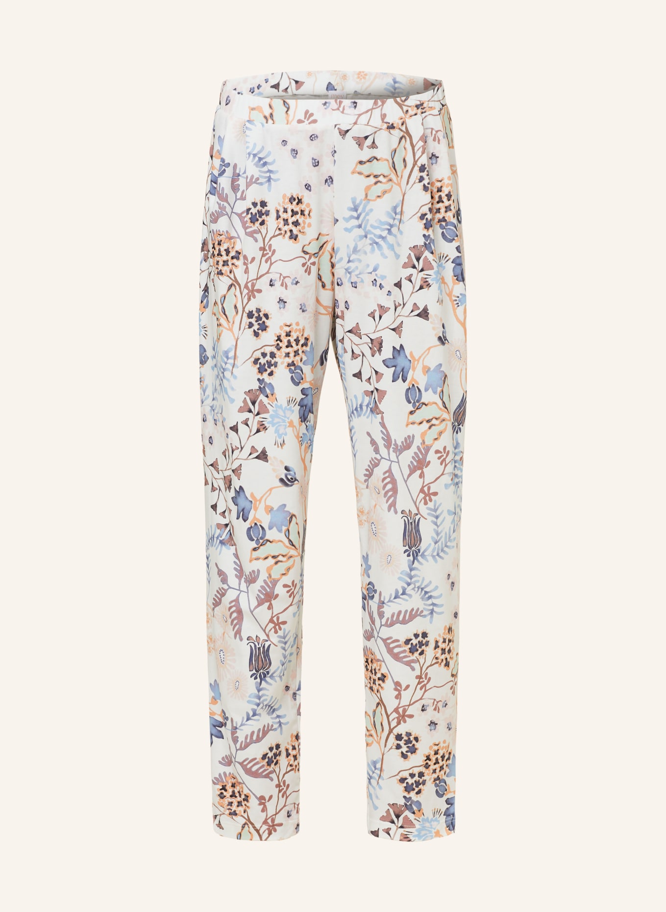 mey Pajama pants series TABITA, Color: WHITE/ LIGHT PINK/ BLUE (Image 1)