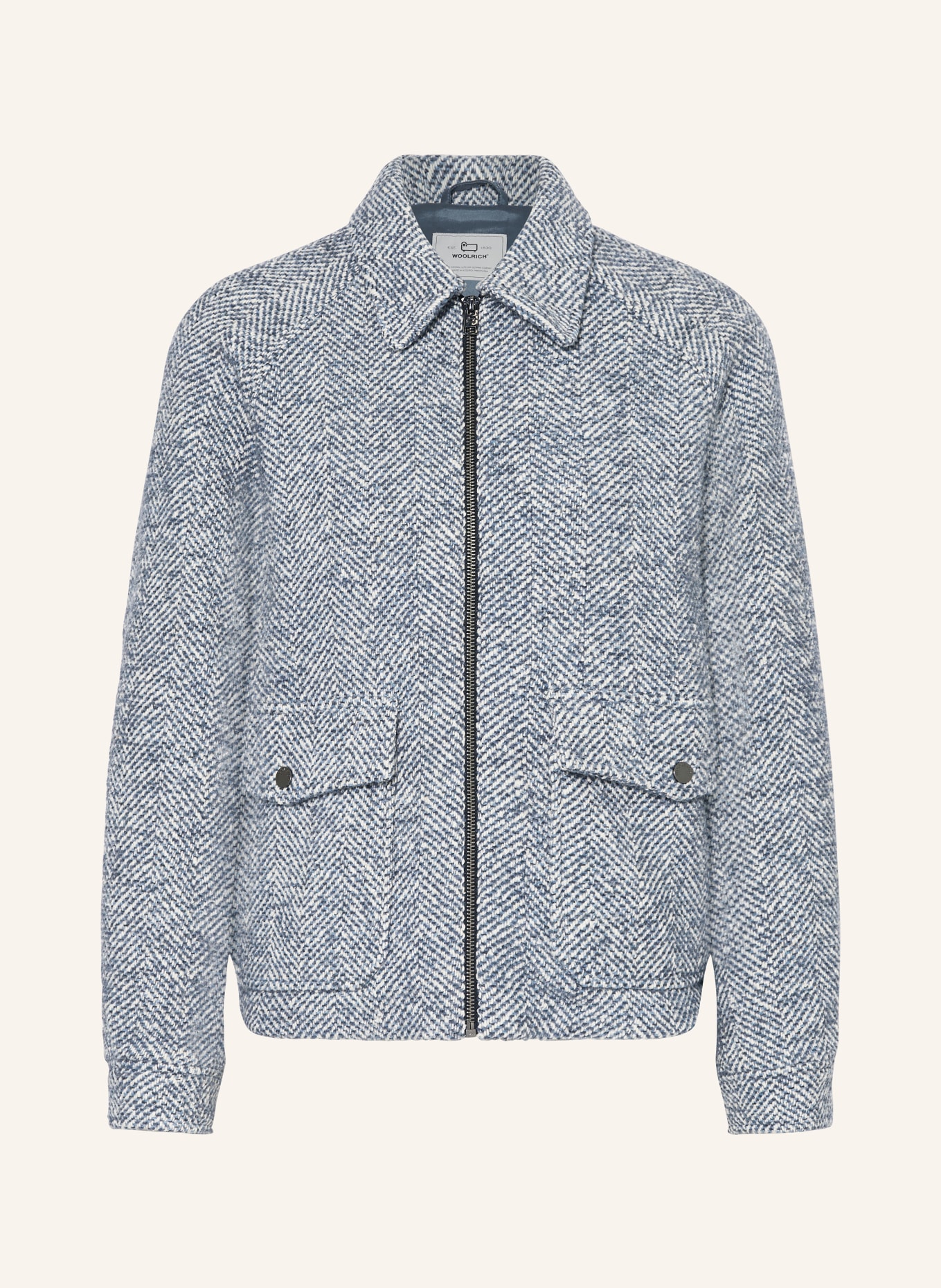 WOOLRICH Overjacket, Farbe: BLAU/ WEISS/ DUNKELGRAU (Bild 1)
