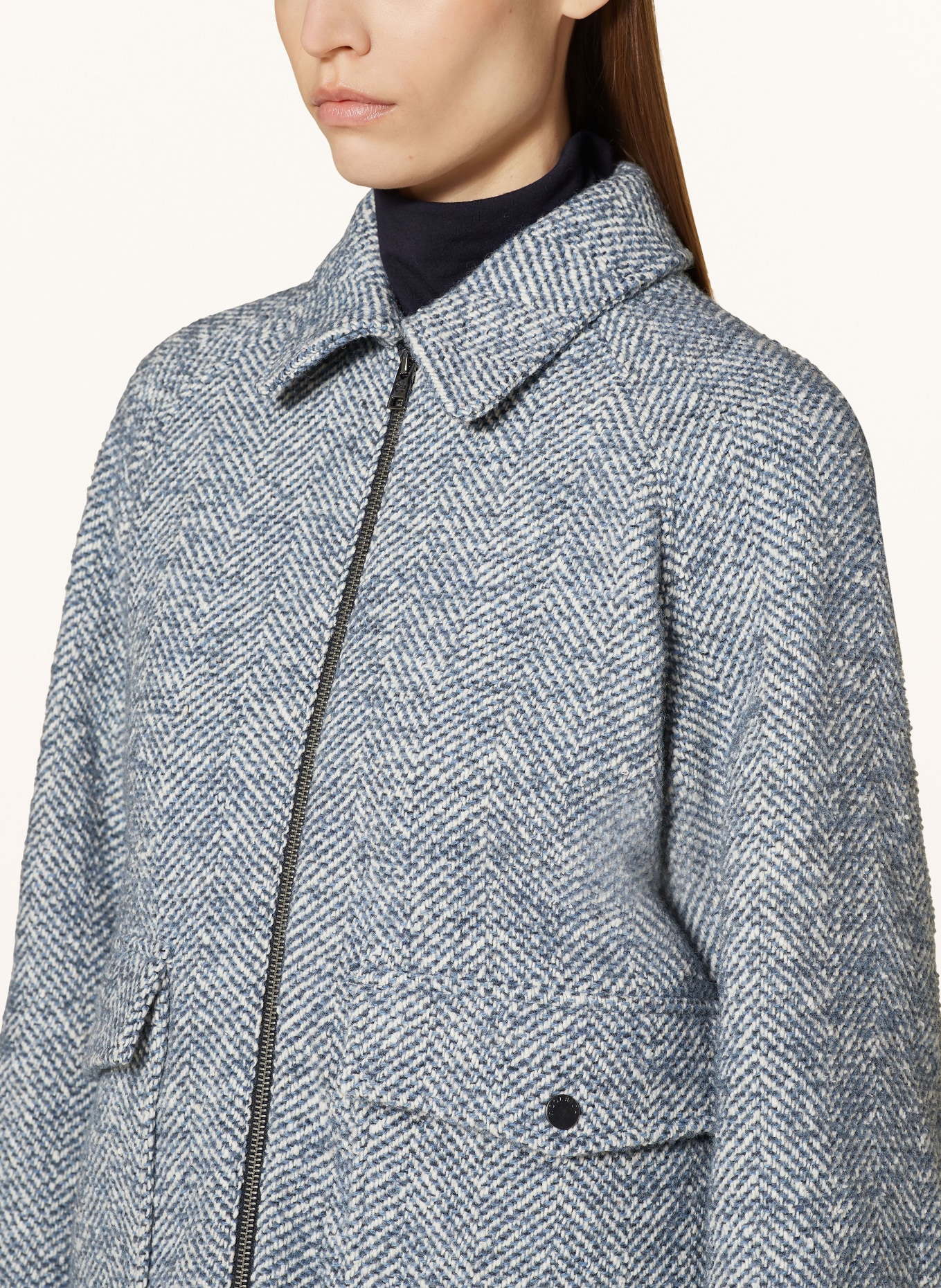 WOOLRICH Overjacket, Farbe: BLAU/ WEISS/ DUNKELGRAU (Bild 4)