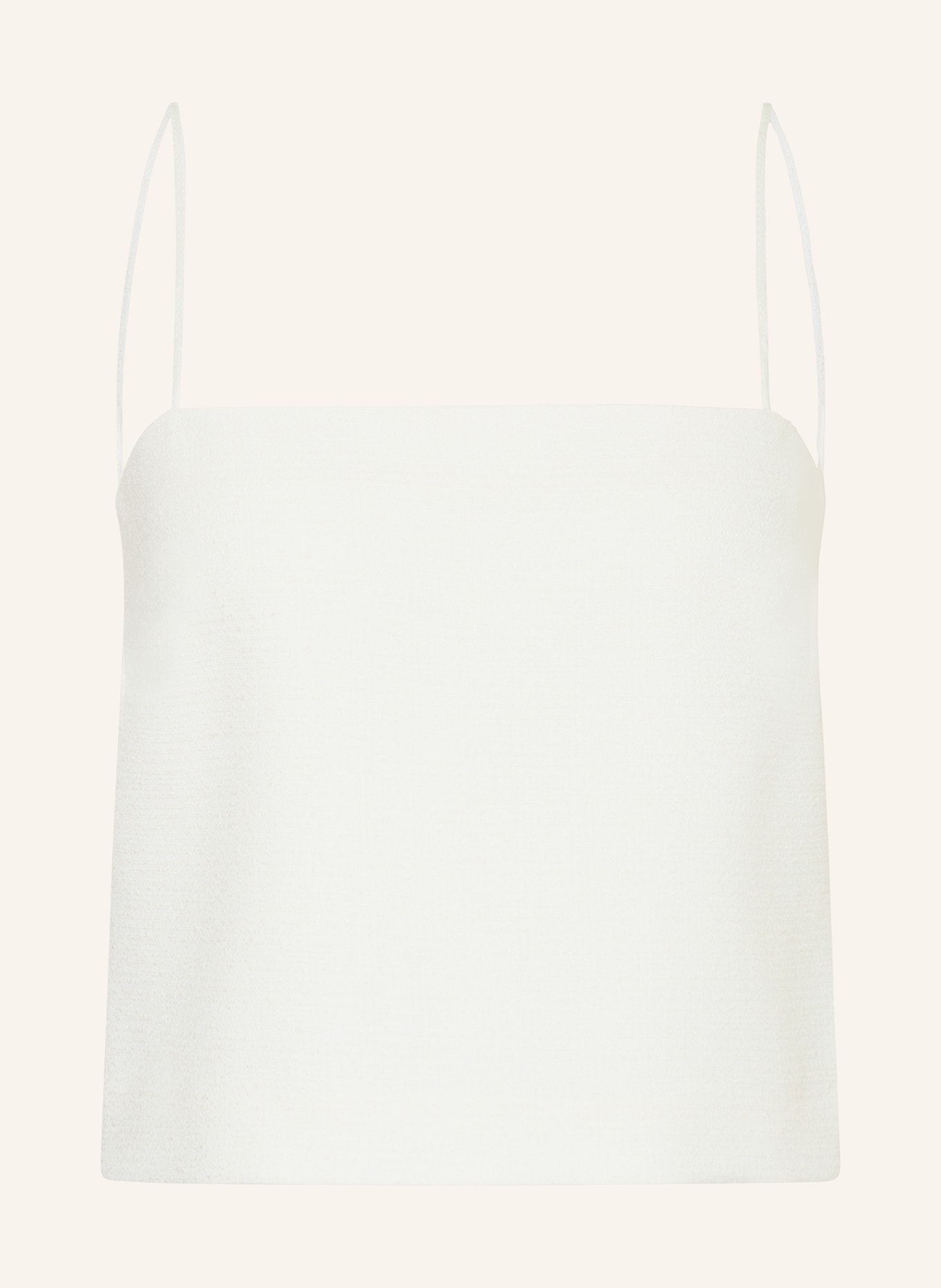 CLAUDIE PIERLOT Cropped-Top aus Tweed, Farbe: ECRU (Bild 1)