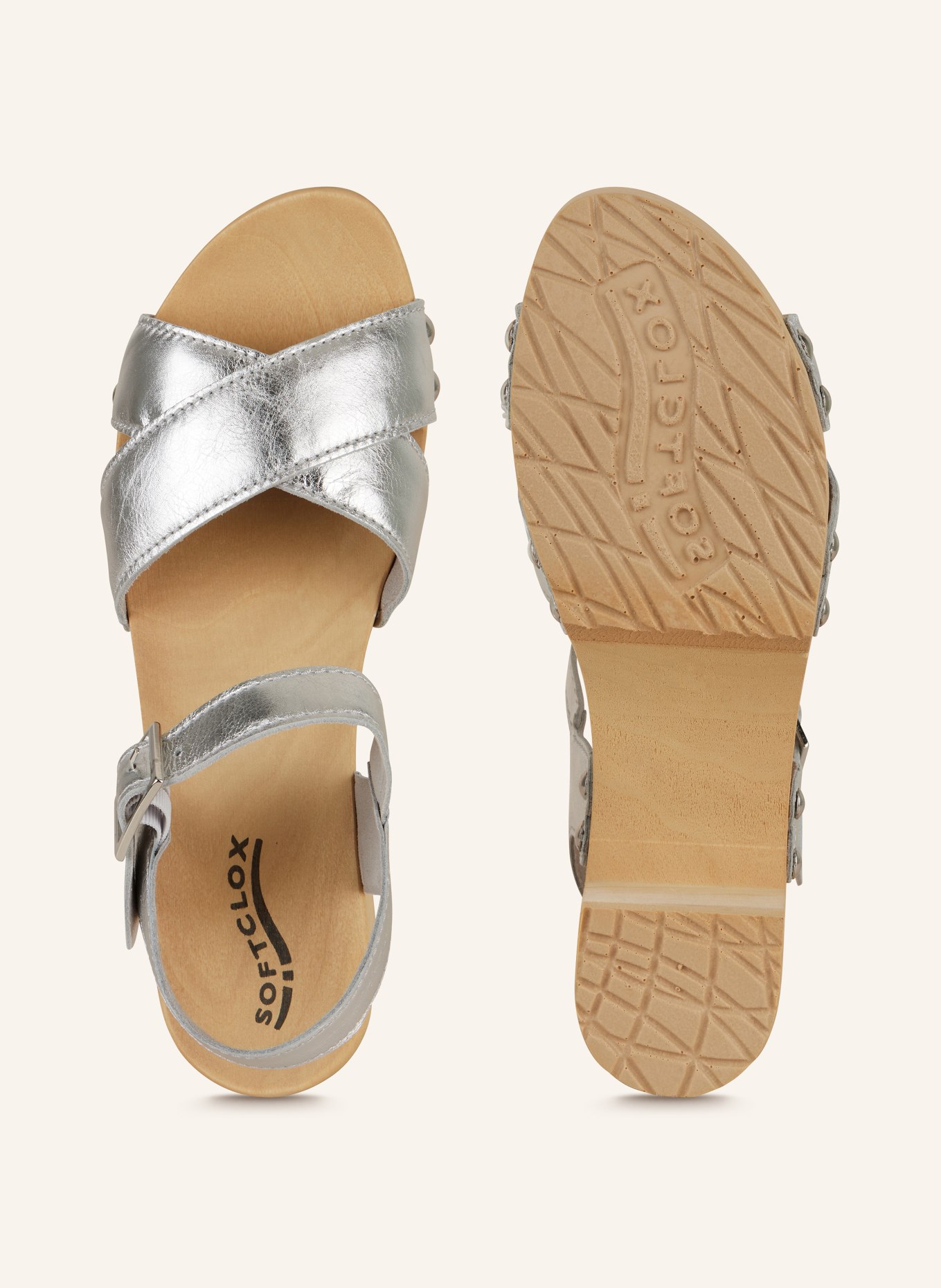 SOFTCLOX Sandals HANKA, Color: SILVER (Image 5)