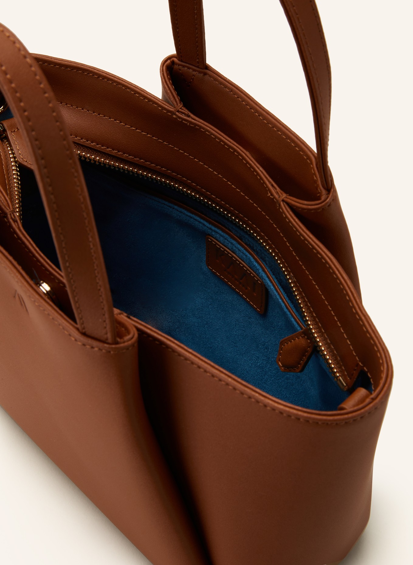 KAAI Handtasche PYRAMID MINI: COGNAC
