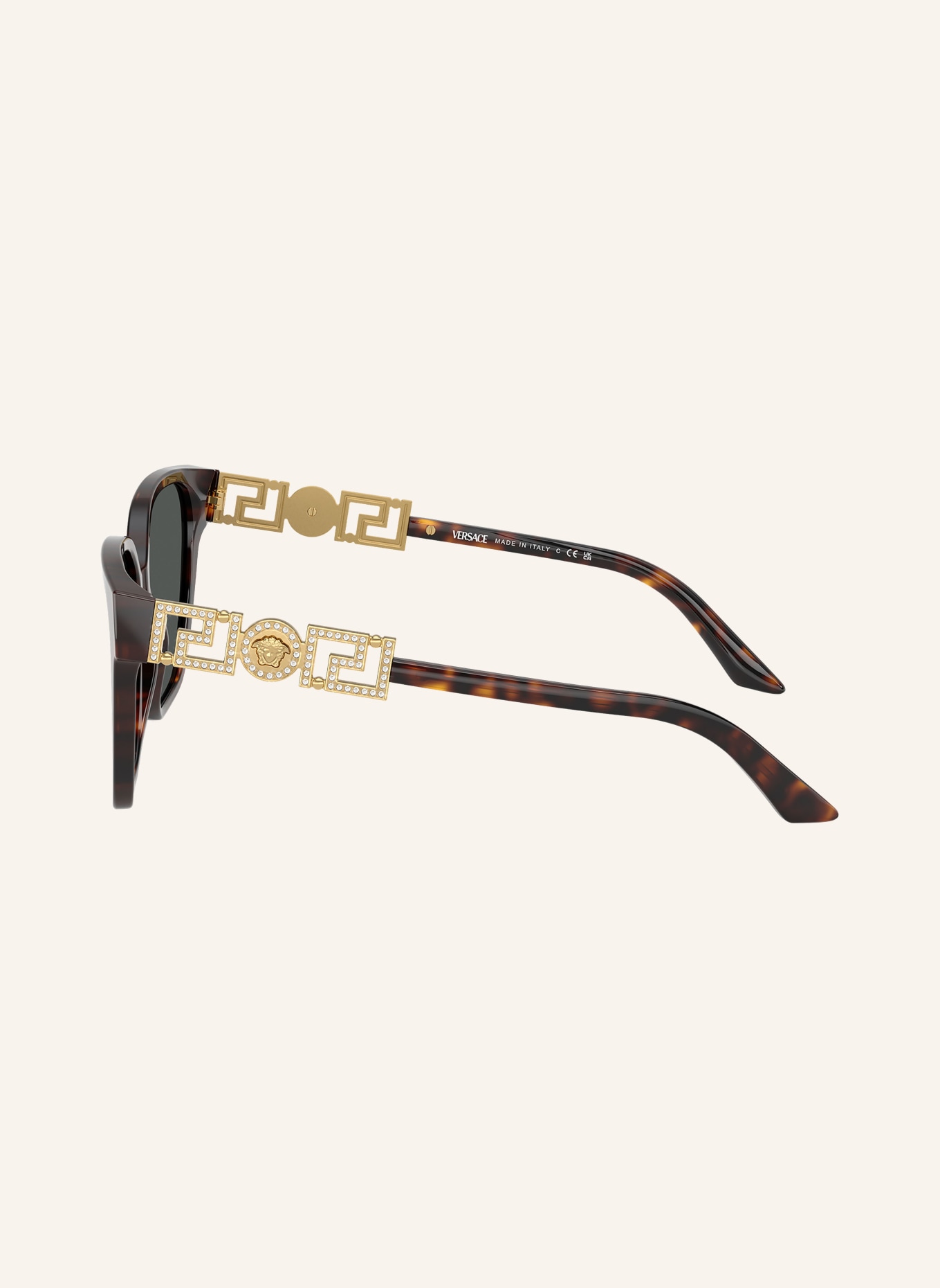 VERSACE Sonnenbrille VE4471B: 108/87 - HAVANA/ DUNKELGRAU