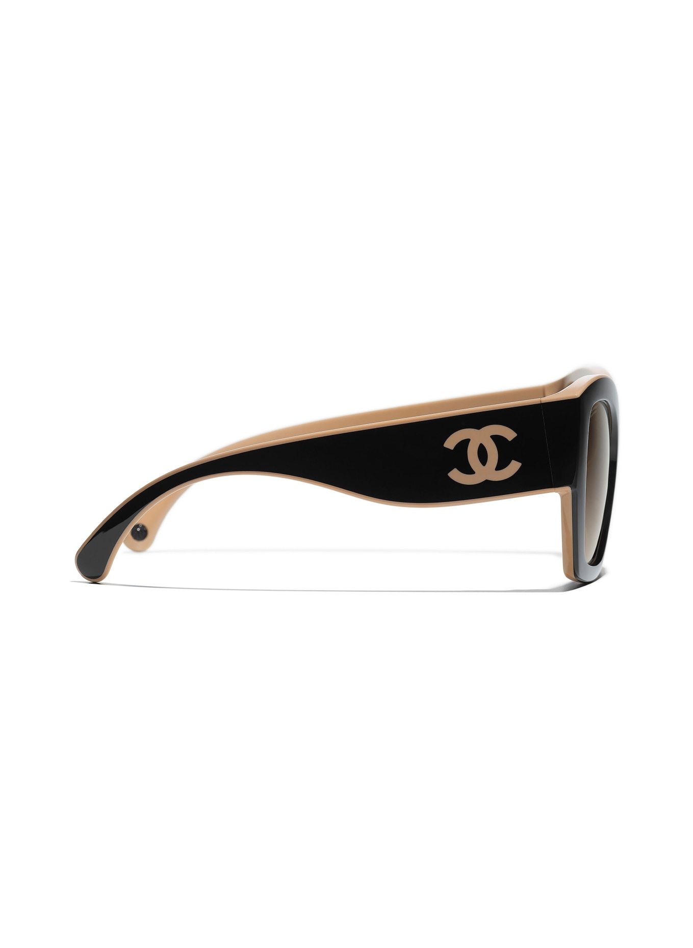 CHANEL Butterfly style sunglasses, Color: C534M2 - BLACK/ BROWN POLARIZED (Image 3)