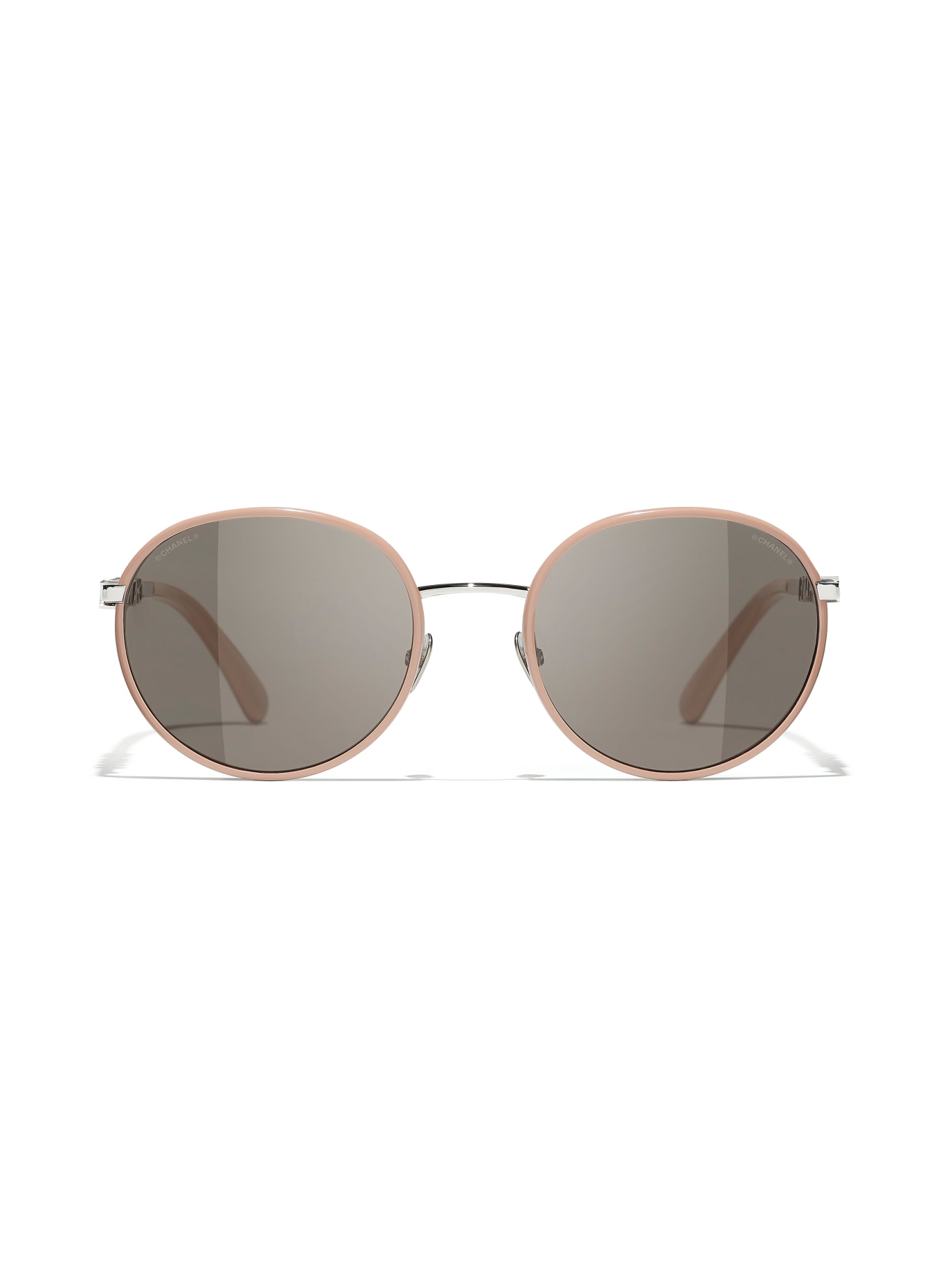 CHANEL Round sunglasses, Color: C261/3 - BEIGE/DARK GRAY (Image 2)