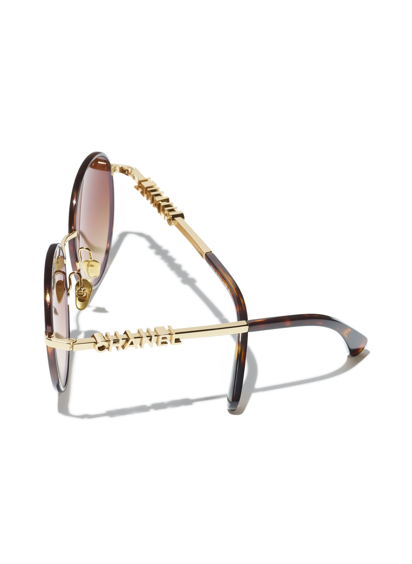 CHANEL Runde Sonnenbrille: C429S5 - HAVANA/ BRAUN VERLAUF