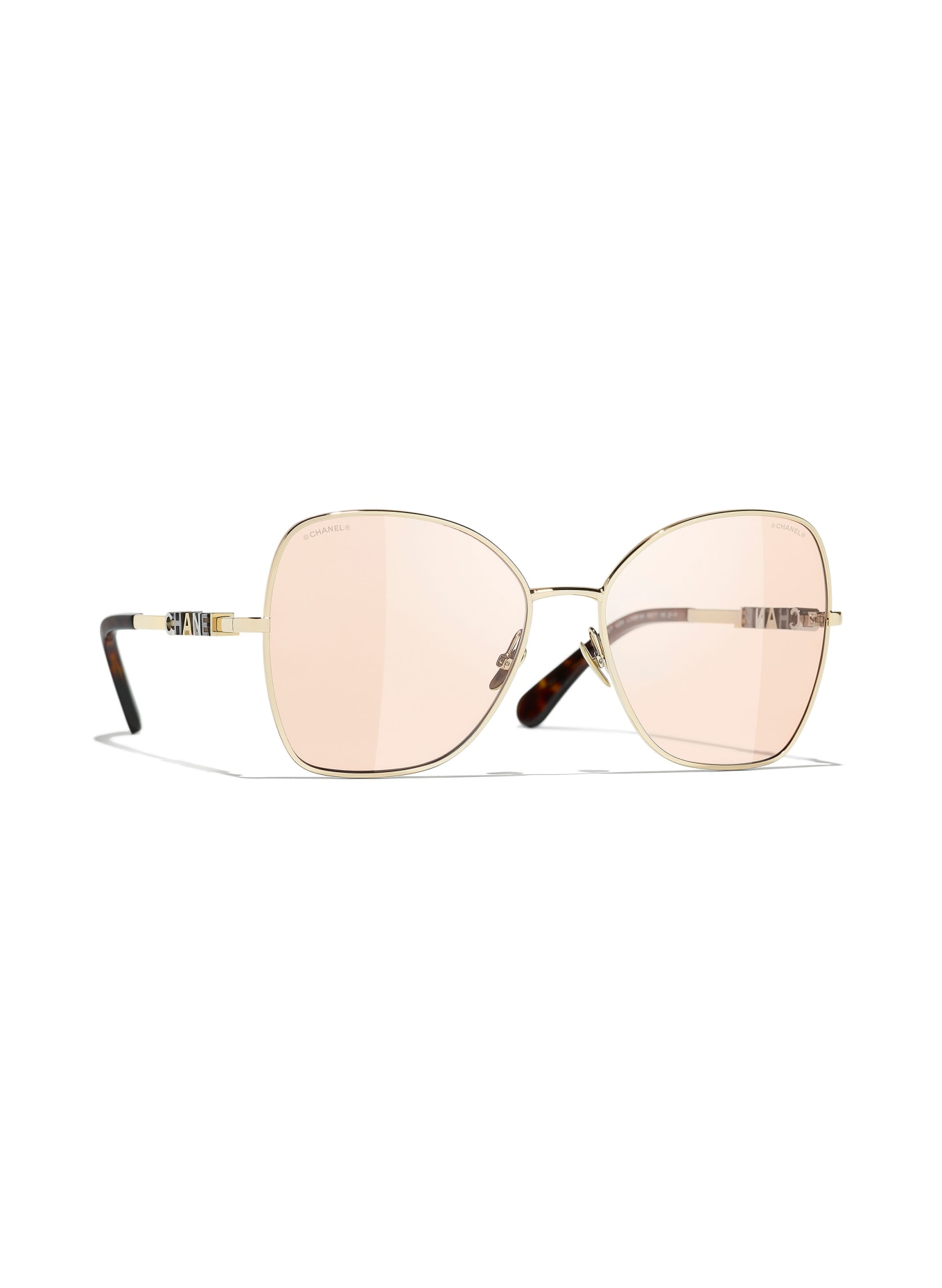 CHANEL Square sunglasses, Color: C485M4 - GOLD/ BROWN (Image 1)