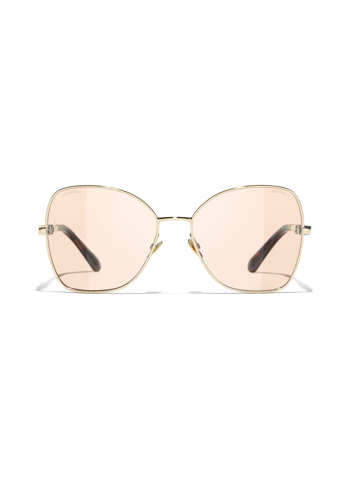 CHANEL Square sunglasses, Color: C485M4 - GOLD/ BROWN (Image 2)