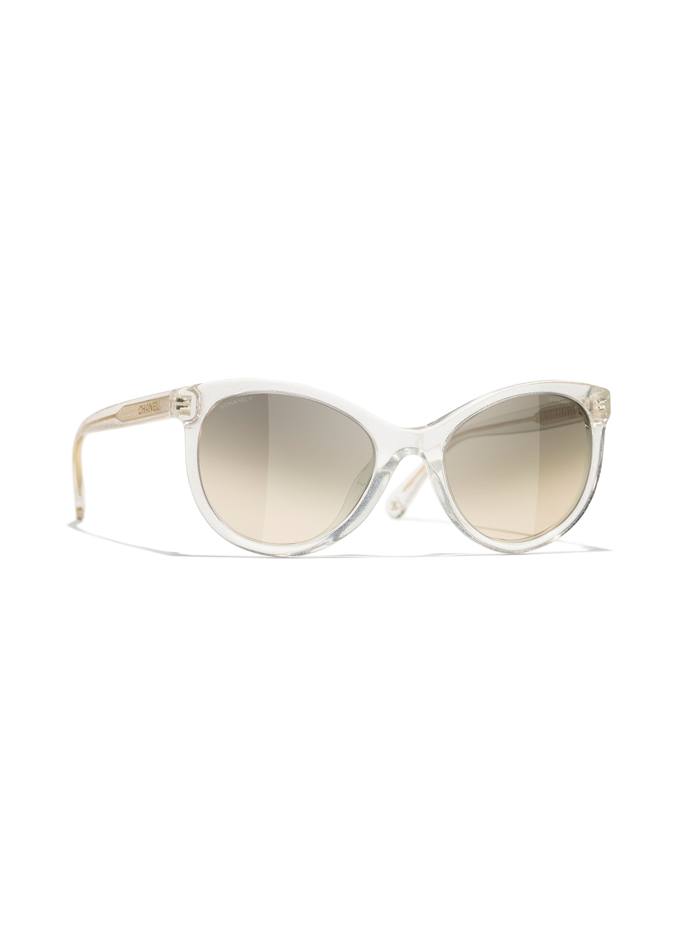 CHANEL Butterfly style sunglasses, Color: 175532 - TRANSPARENT/ GRAY GRADIENT (Image 1)