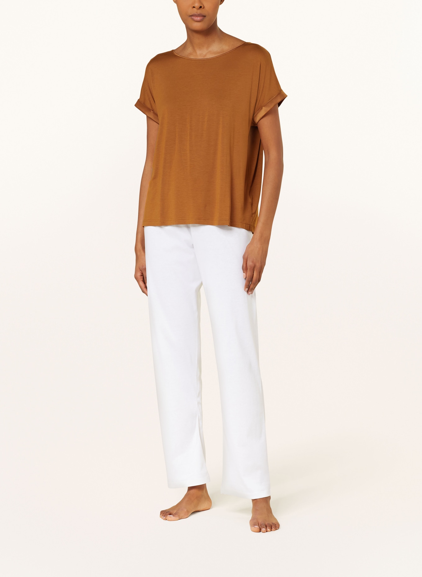 mey Schlafshirt Serie PURE CHIC, Farbe: COGNAC (Bild 2)