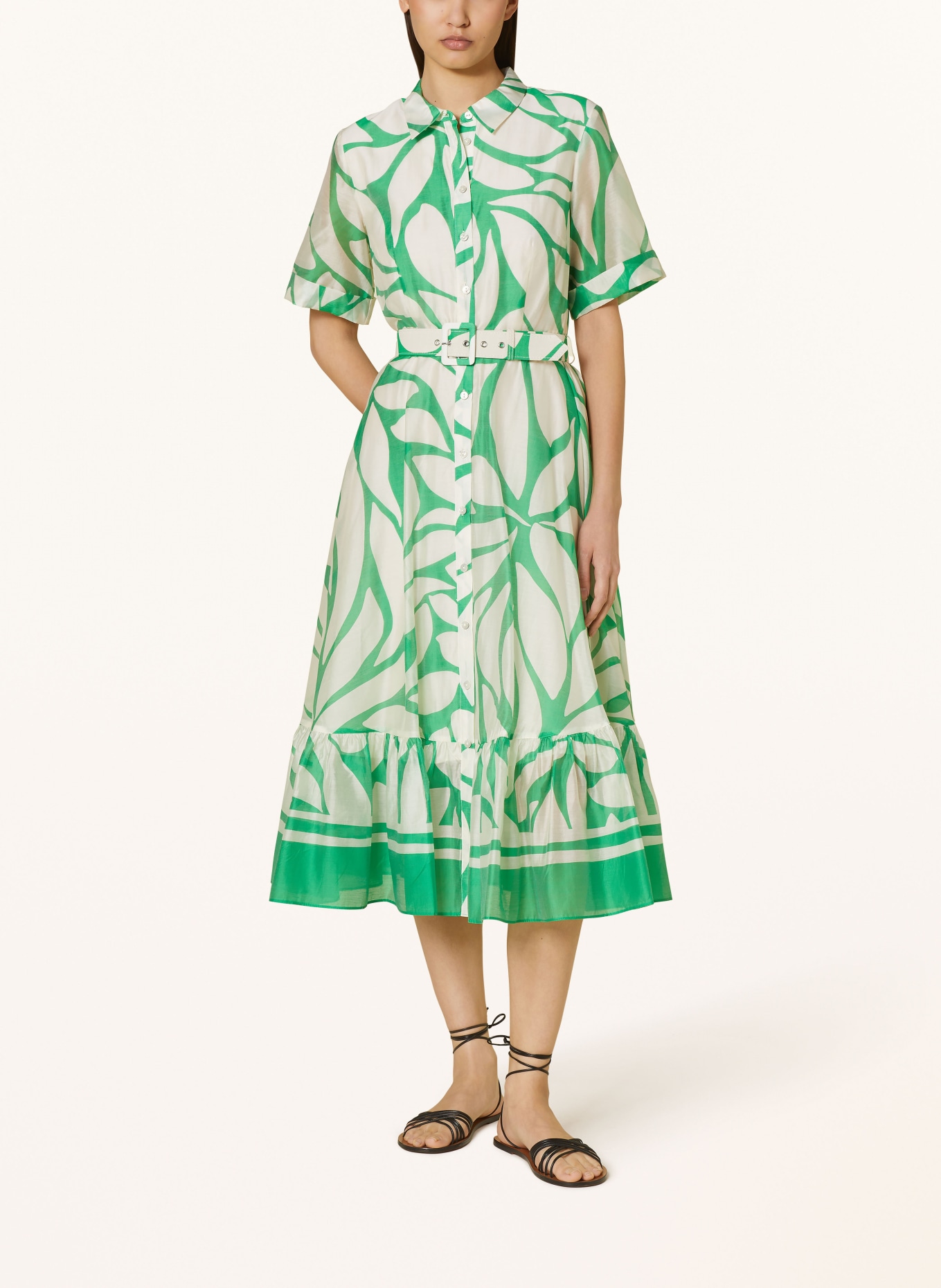 Phase Eight Shirt dress DAPHNE, Color: WHITE/ GREEN (Image 2)