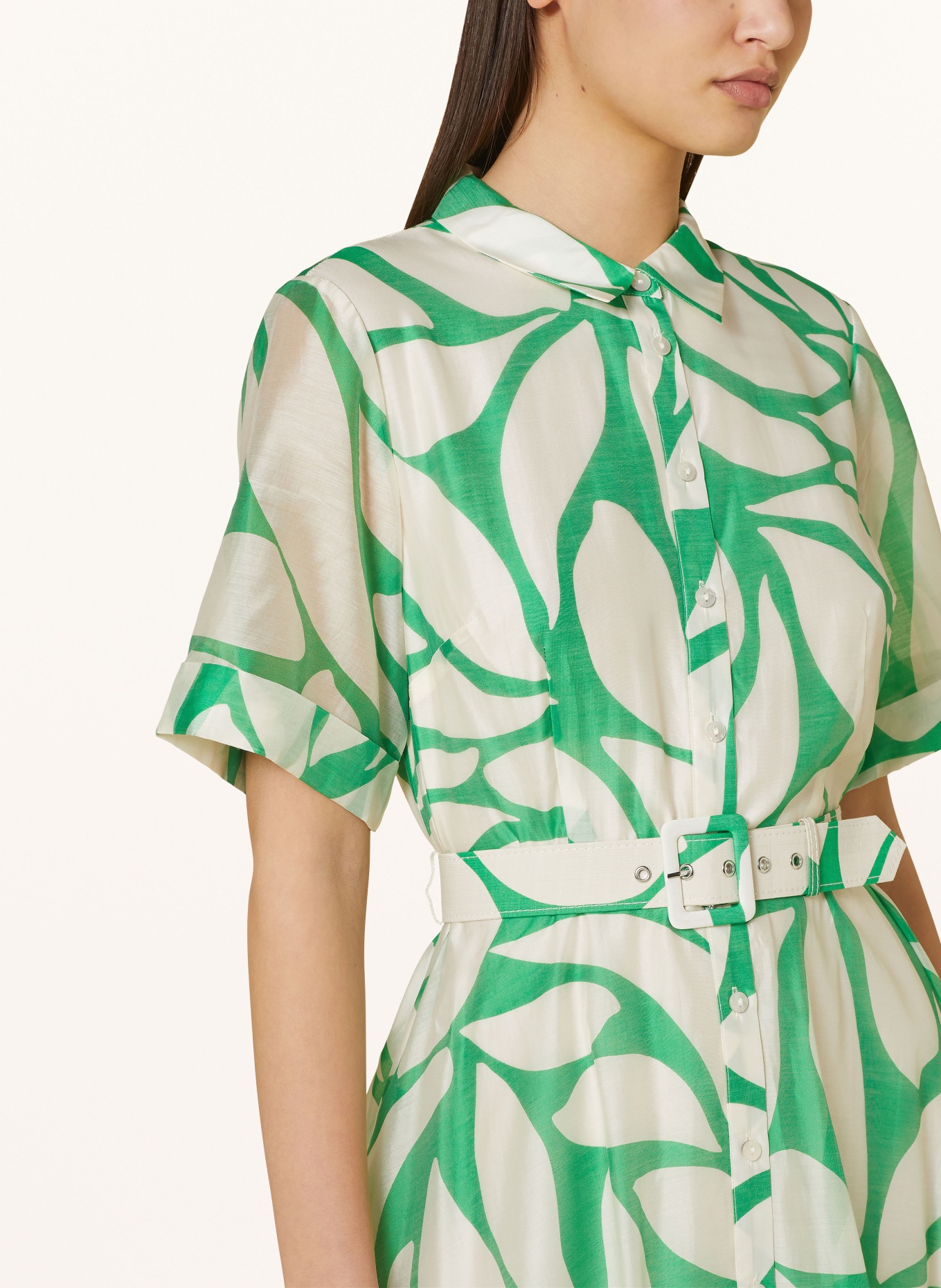 Phase Eight Shirt dress DAPHNE, Color: WHITE/ GREEN (Image 4)