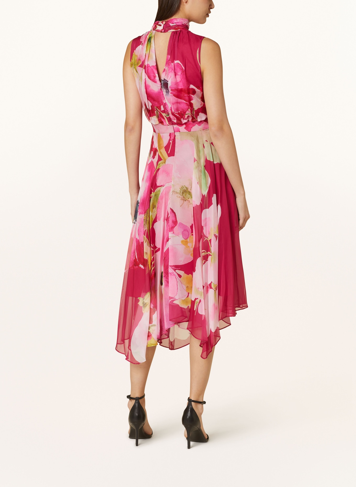 Phase Eight Dress LUCINDA with cut-out, Color: PINK/ PINK/ GREEN (Image 3)