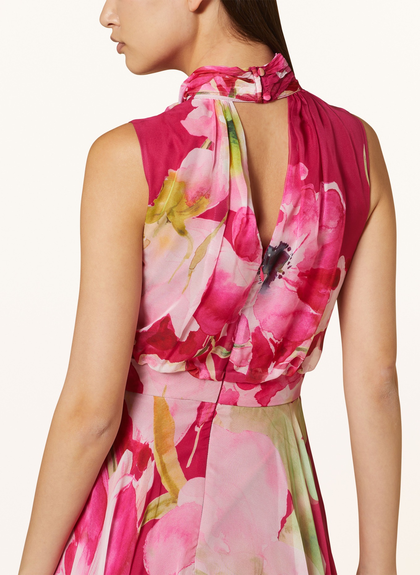 Phase Eight Kleid LUCINDA mit Cut-out, Farbe: PINK/ ROSA/ GRÜN (Bild 4)