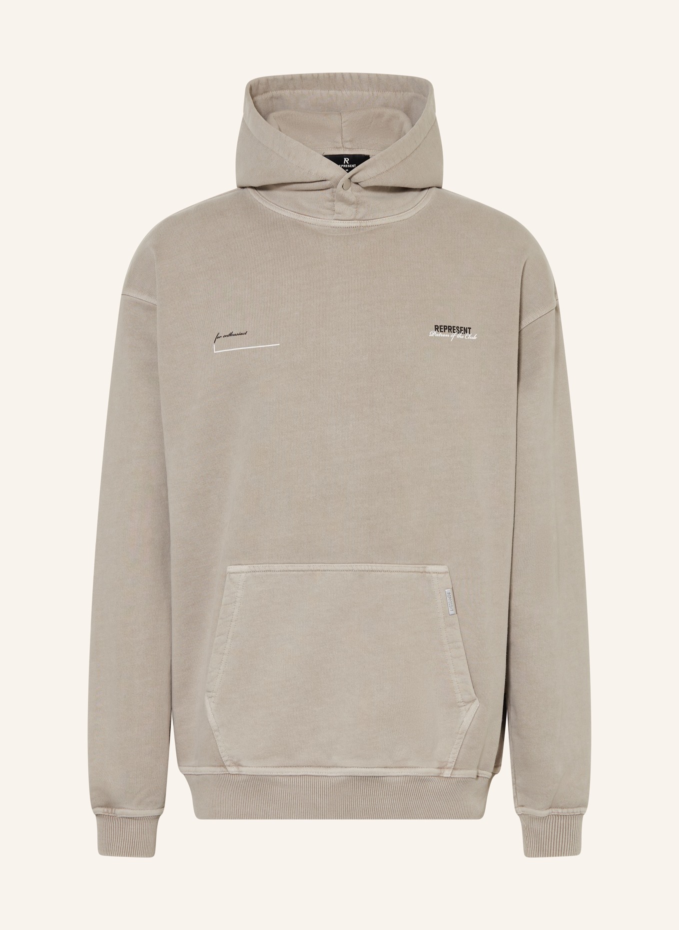 REPRESENT Hoodie PATRON OF THE CLUB, Color: TAUPE (Image 1)
