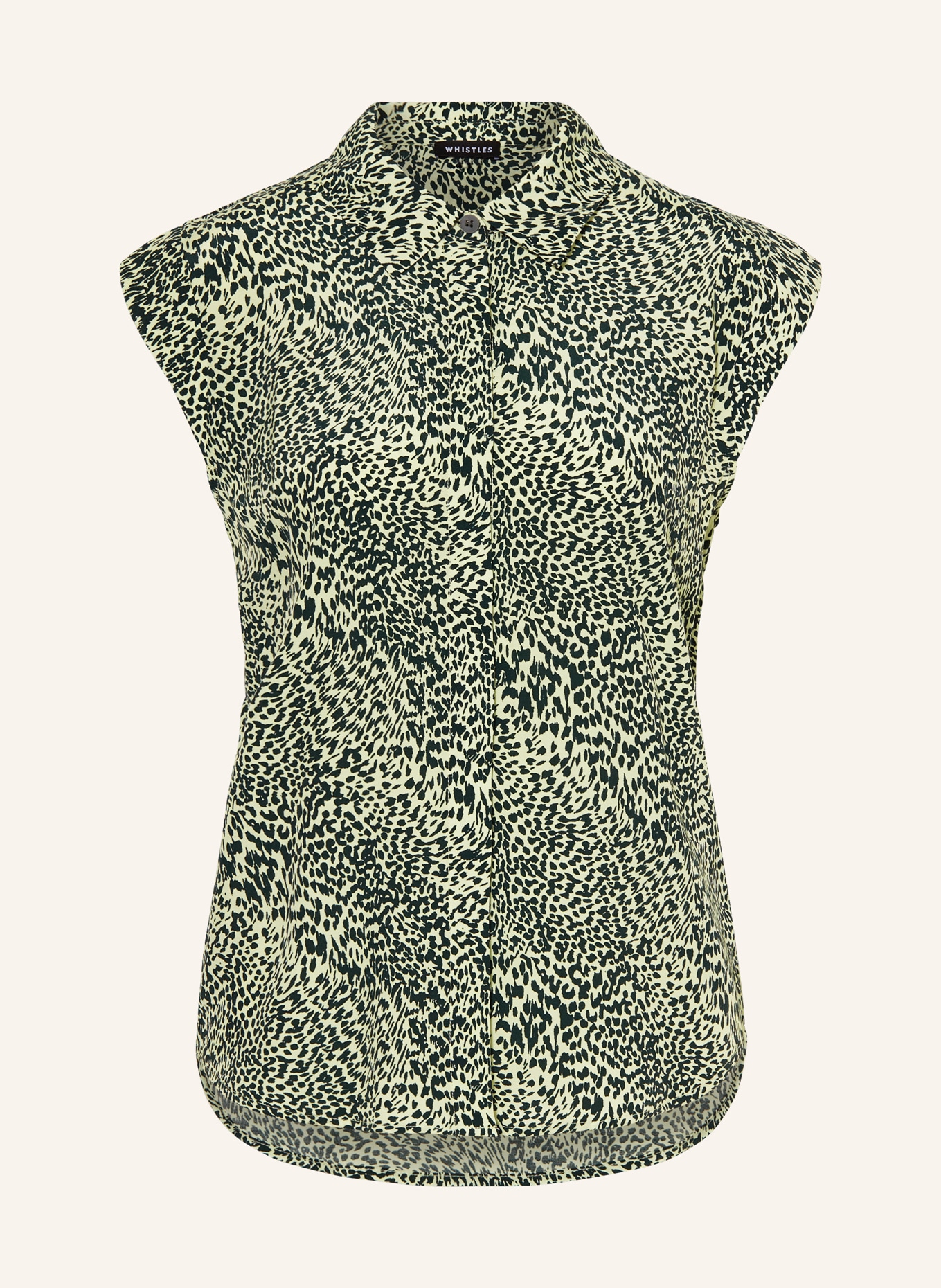 WHISTLES Blouse top, Color: LIGHT GREEN/ DARK GREEN (Image 1)