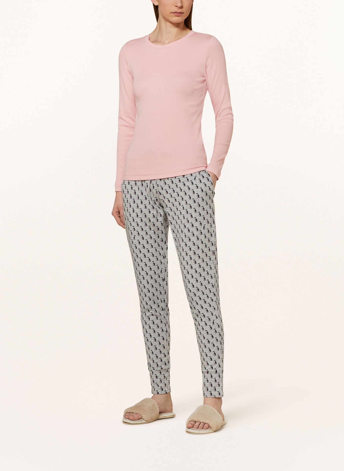 mey Schlafhose Serie PENGUIN FLOCK: GRAU