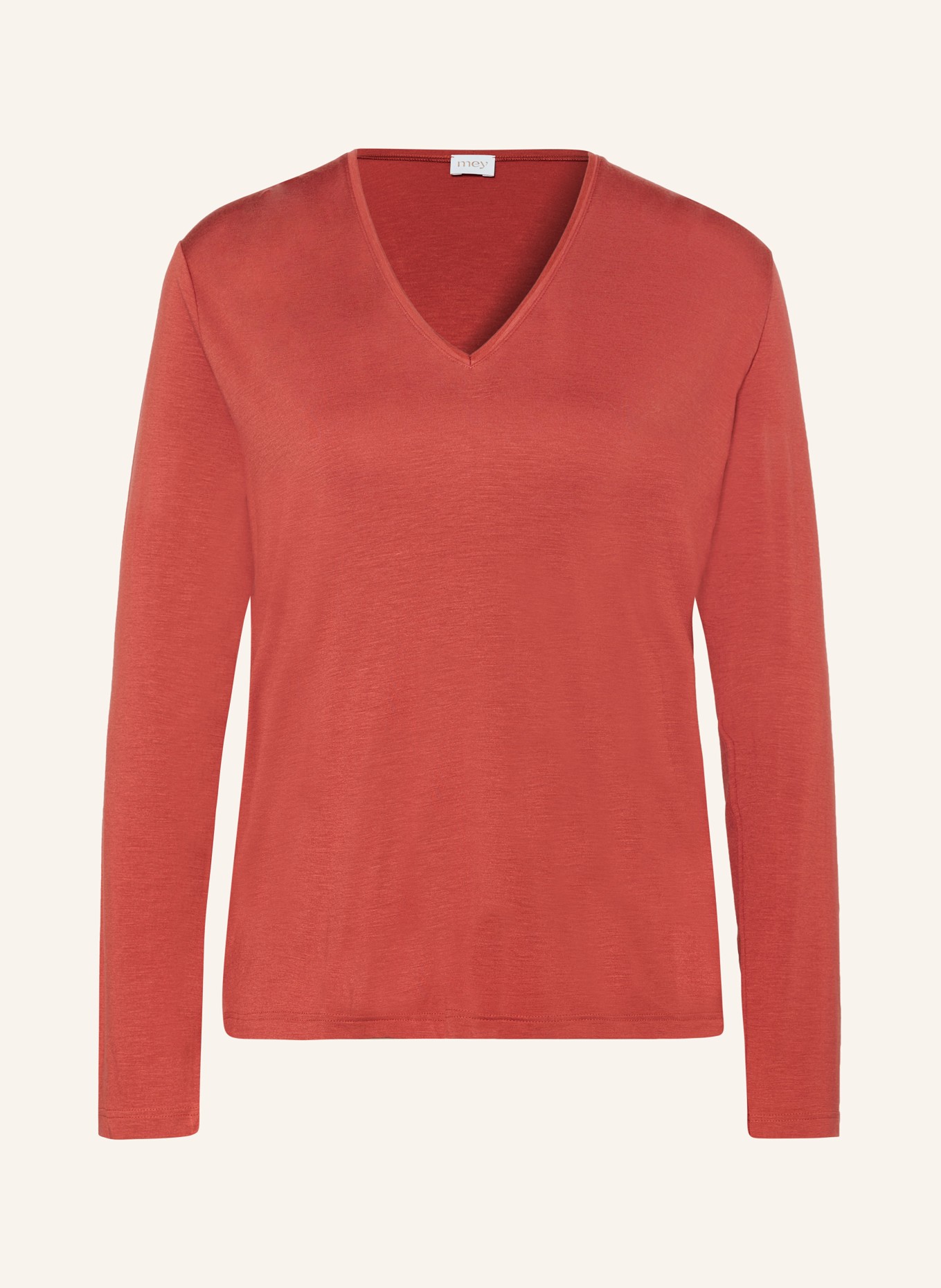 mey Schlafshirt Serie PURE CHIC: HELLROT