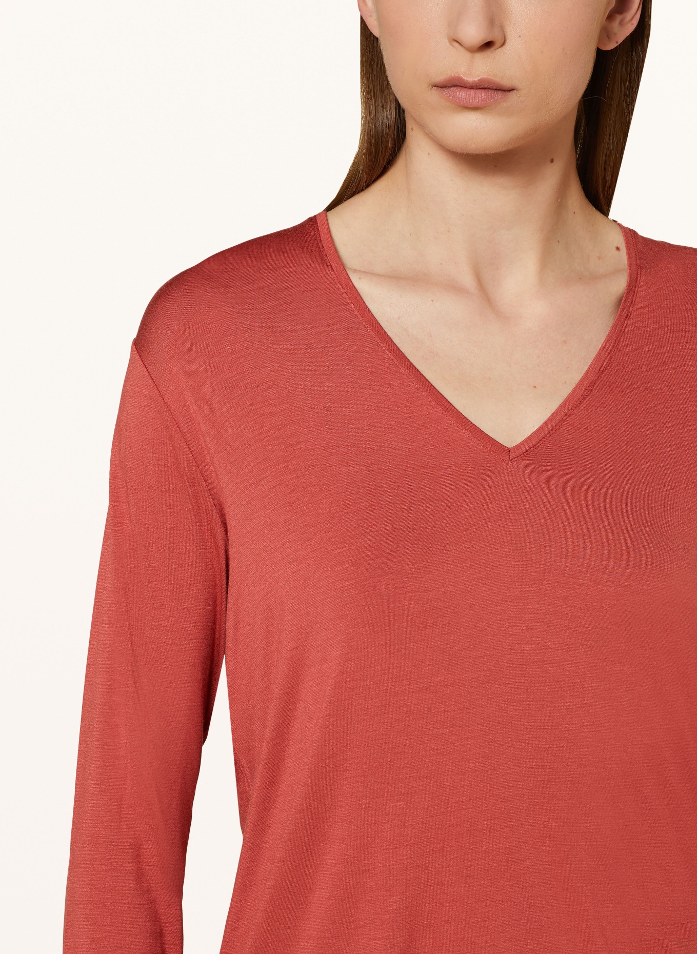 mey Schlafshirt Serie PURE CHIC: HELLROT