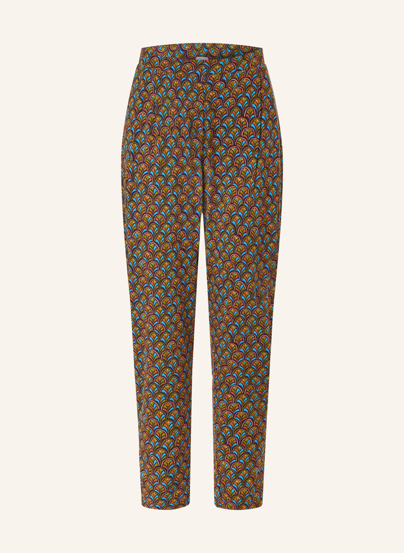 mey Pajama pants FLORAL DECO series, Color: BROWN/ BLUE/ GREEN (Image 1)