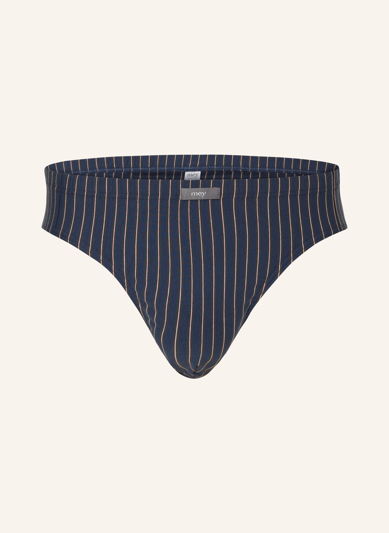 mey Slip Serie DARK STRIPE: BLAU / GRÜN / HELLROSA