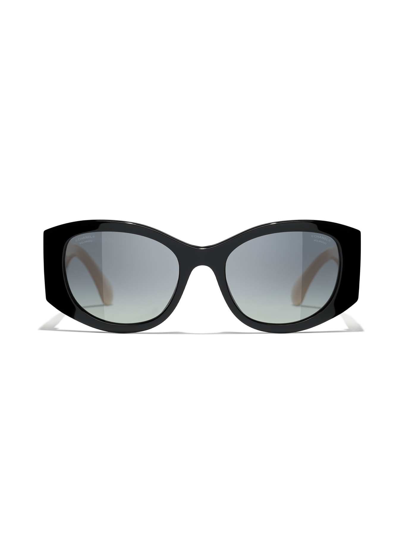 CHANEL Round sunglasses, Color: C534S8 - BLACK/ GRAY POLARIZED (Image 2)