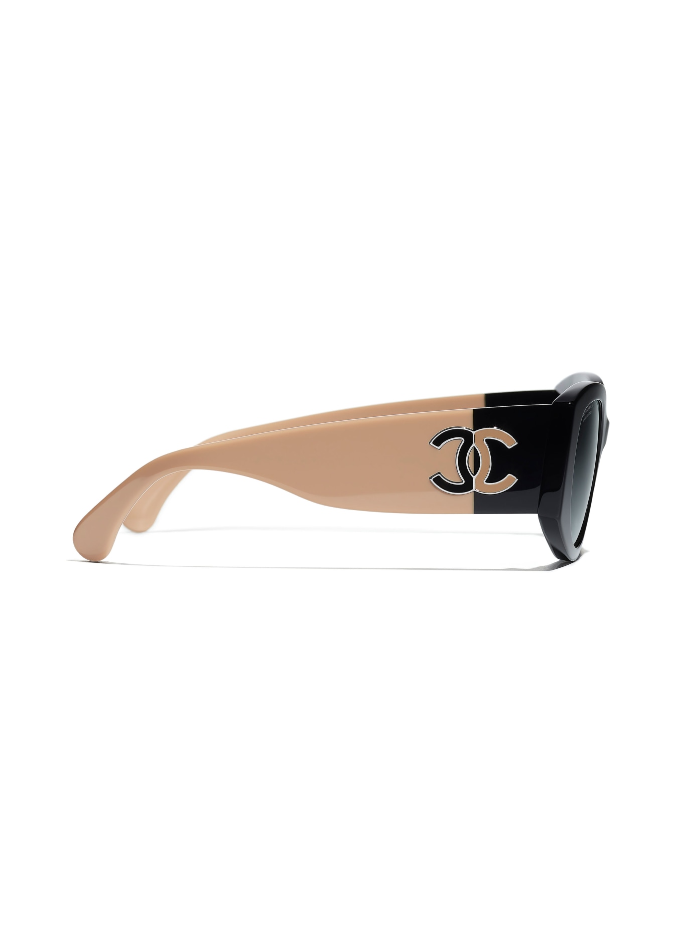 CHANEL Round sunglasses, Color: C534S8 - BLACK/ GRAY POLARIZED (Image 3)