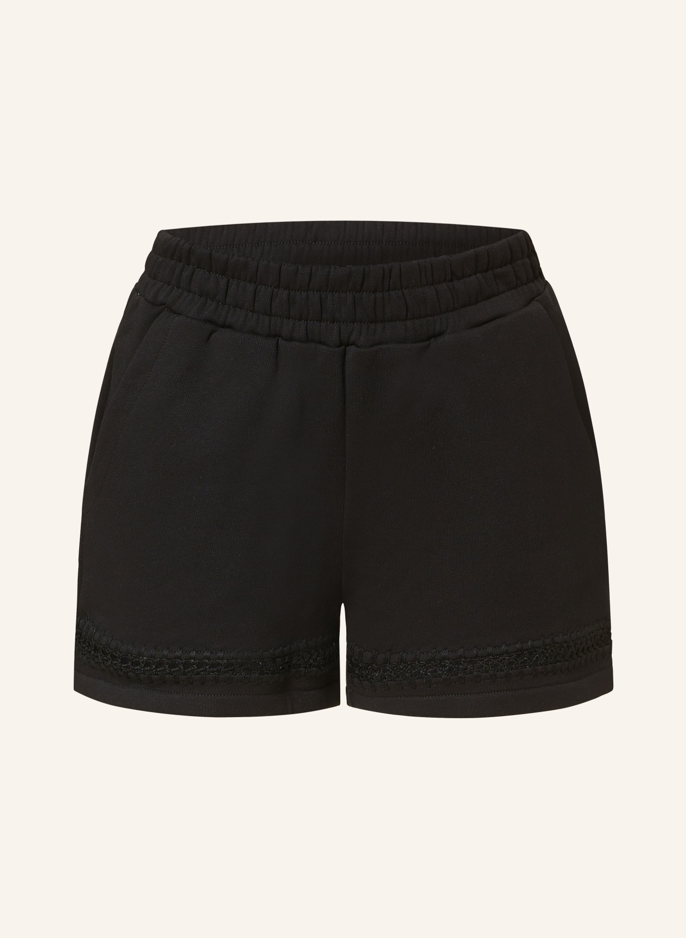 ALLSAINTS Sweat shorts EWELINA LILA, Color: BLACK (Image 1)