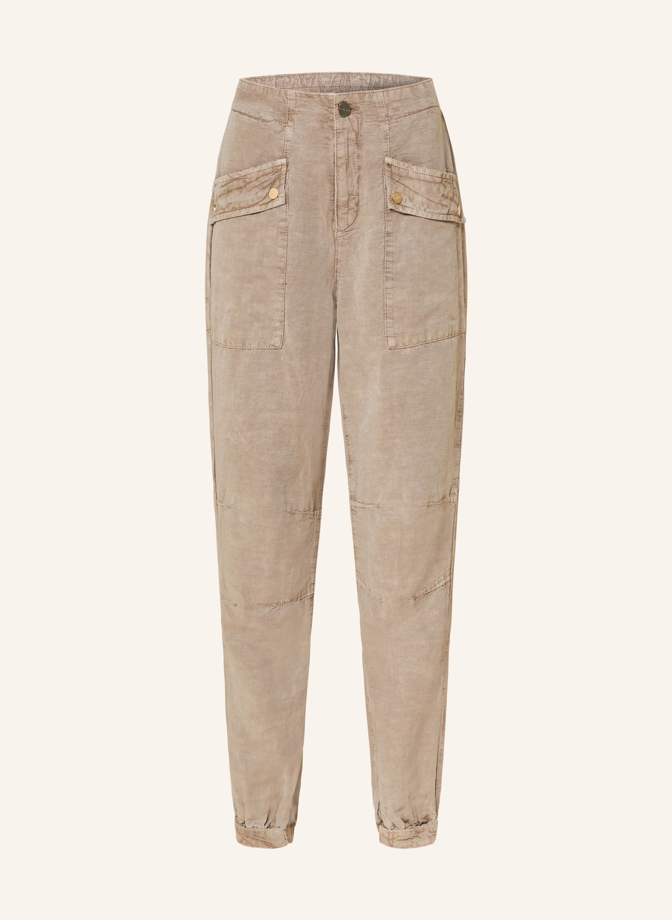 ALLSAINTS Pants VAL with linen, Color: 4074 Taupe Brown (Image 1)