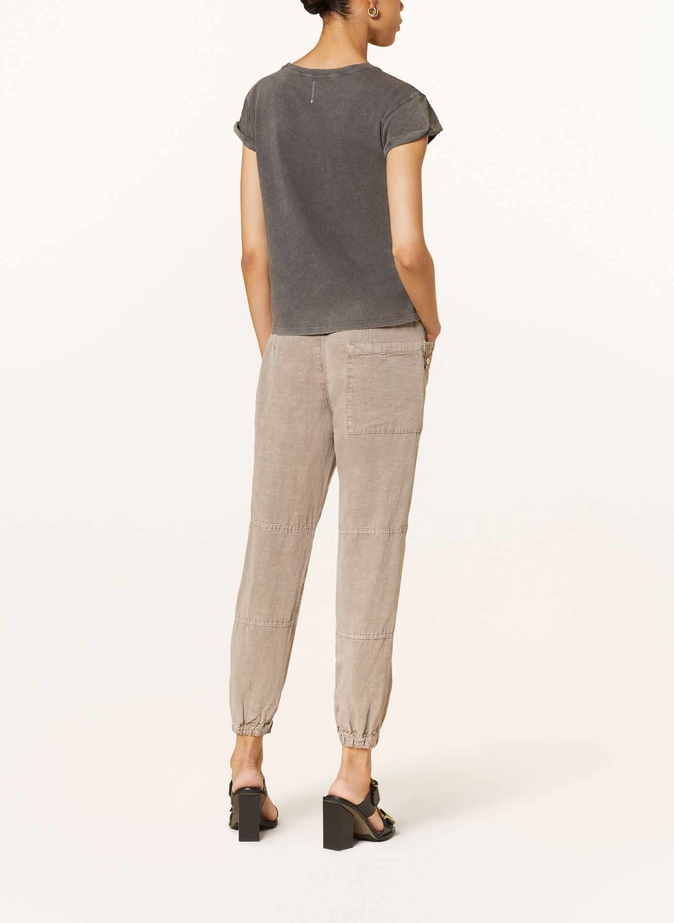 ALLSAINTS Pants VAL with linen, Color: 4074 Taupe Brown (Image 3)