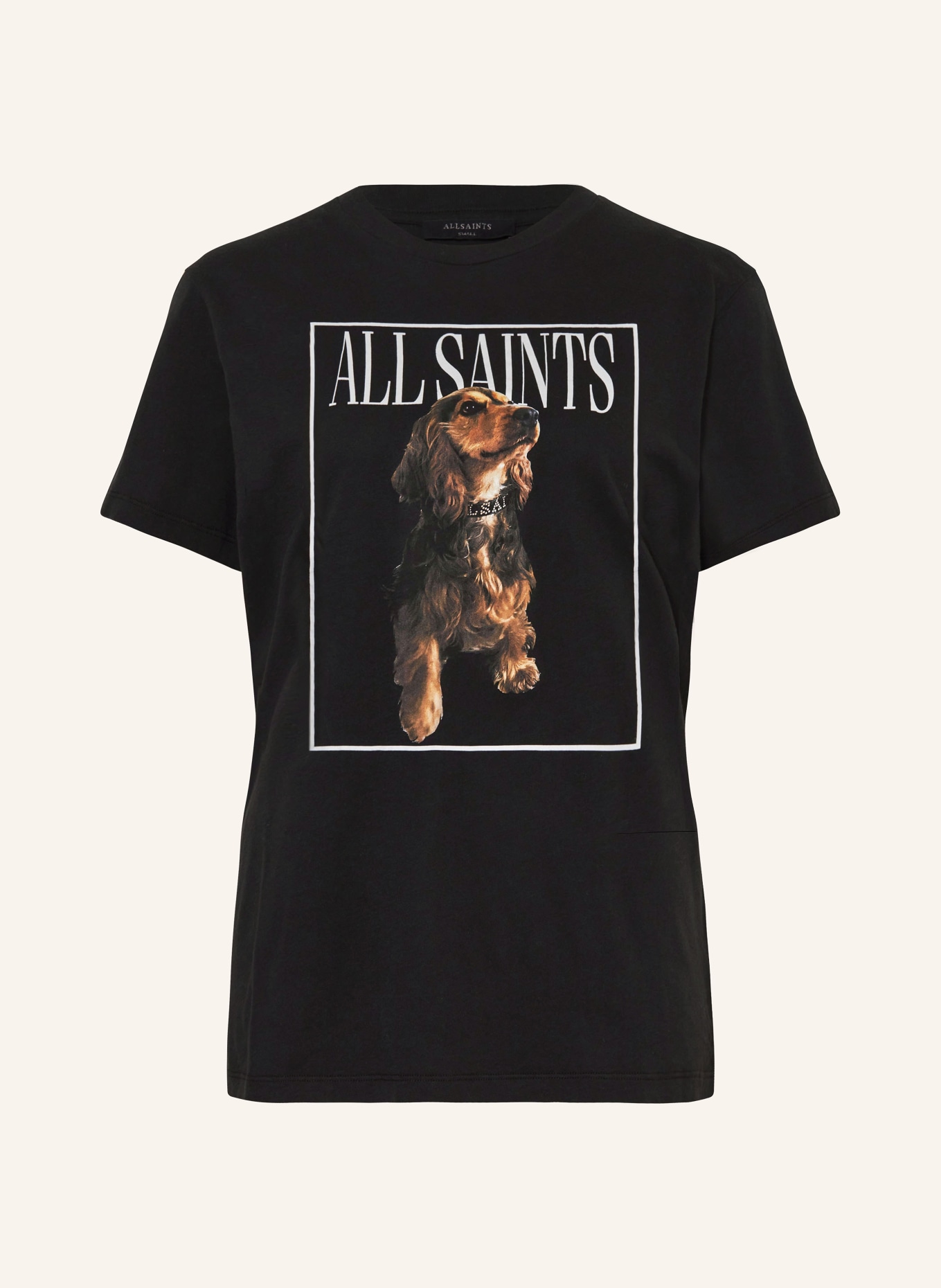 ALLSAINTS T-Shirt PEPPER, Farbe: SCHWARZ/ WEISS/ BRAUN (Bild 1)