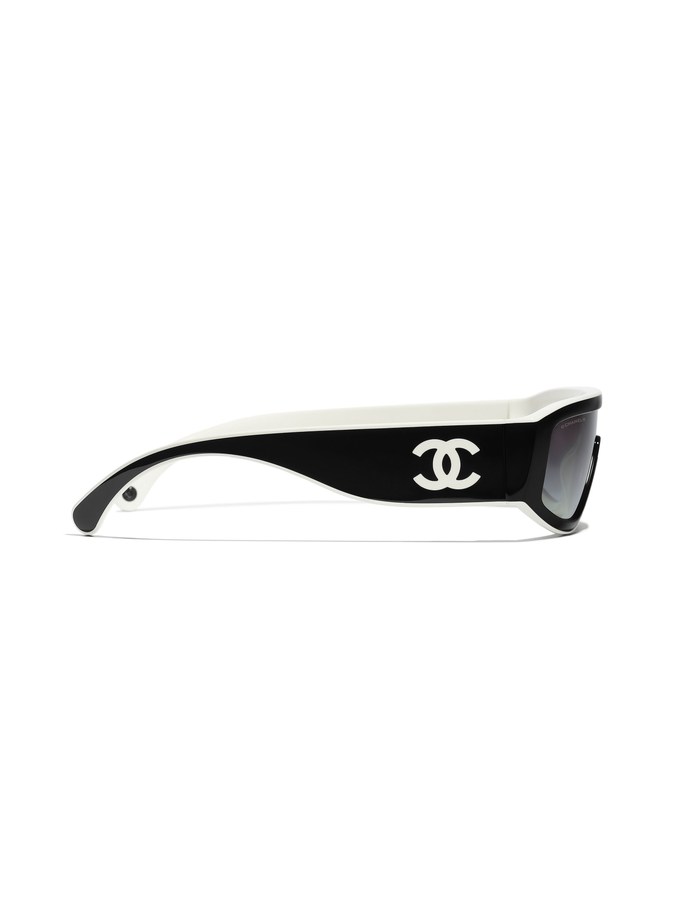 CHANEL Quadratische Sonnenbrille: 1656S6 - SCHWARZ/ GRAU VERLAUF