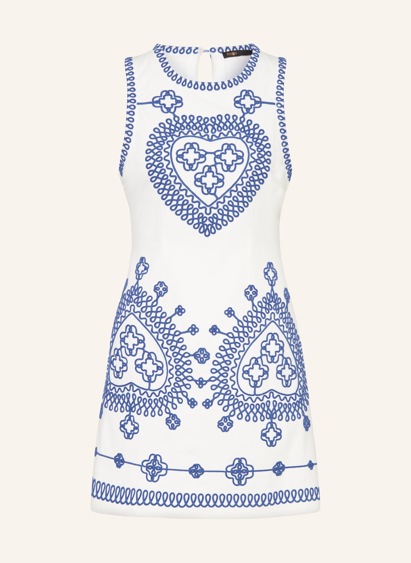 maje Kleid, Farbe: WEISS/ BLAU (Bild 1)