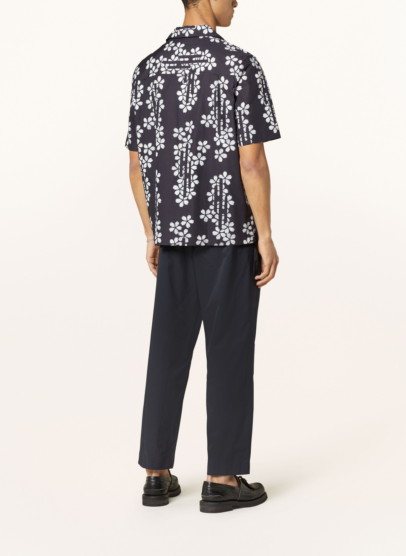 COS Resort shirt relaxed fit, Color: BLACK/ WHITE (Image 3)