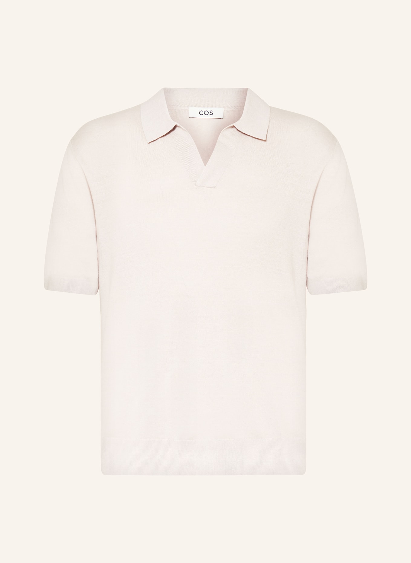 COS Knitted polo shirt, Color: TAUPE (Image 1)