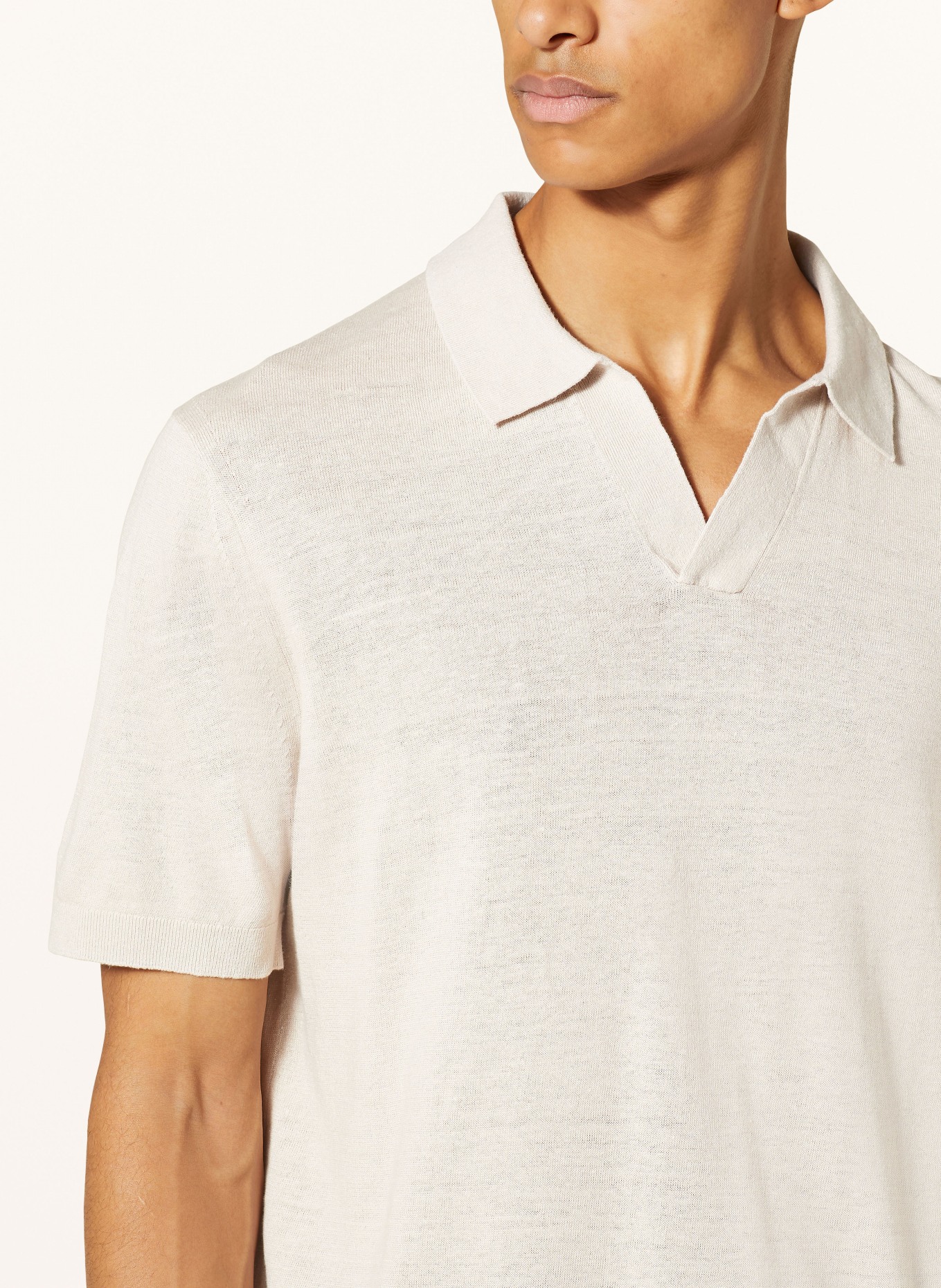 COS Strick-Poloshirt, Farbe: TAUPE (Bild 4)