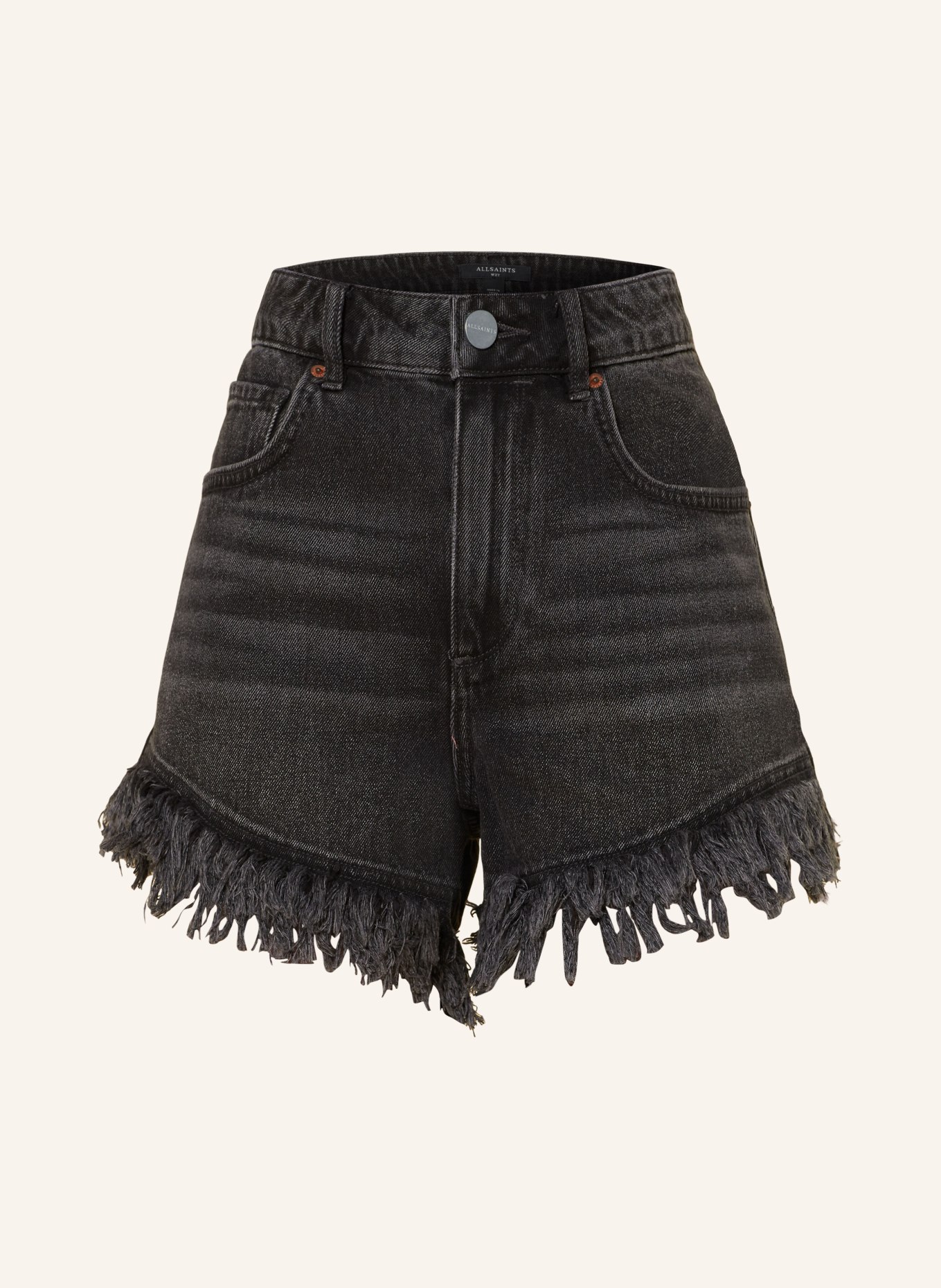 ALLSAINTS Jeanshorts ASTRID, Farbe: 162 Washed Black (Bild 1)