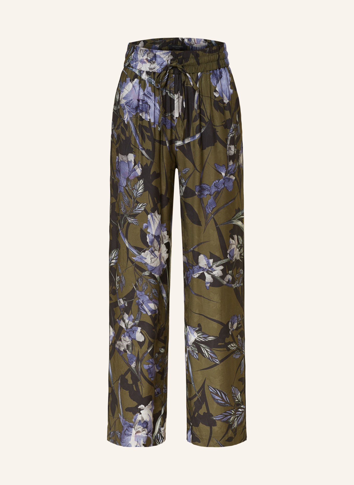 ALLSAINTS Spodnie TYLER BATU, Kolor: KHAKI/ CZARNY/ LILA (Obrazek 1)
