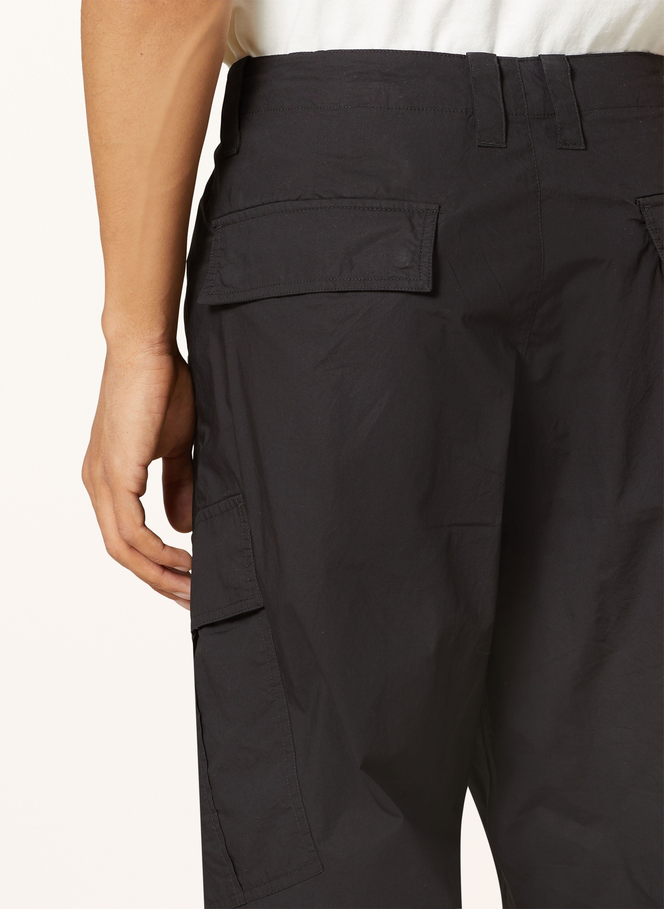 ALLSAINTS Spodnie sztruksowe VERGE loose fit, Kolor: CZARNY (Obrazek 6)
