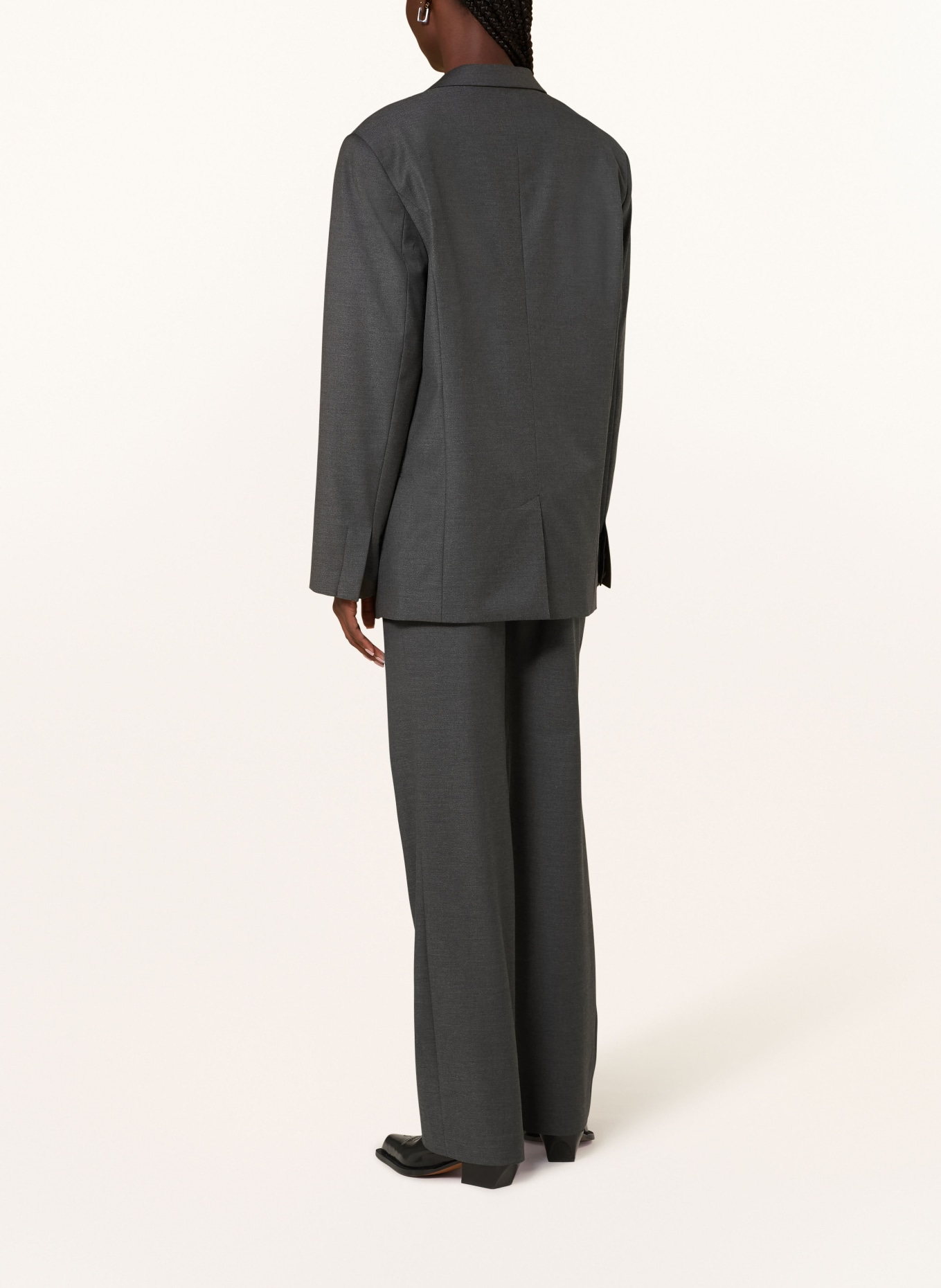 REMAIN Oversized blazer, Color: DARK GRAY (Image 3)