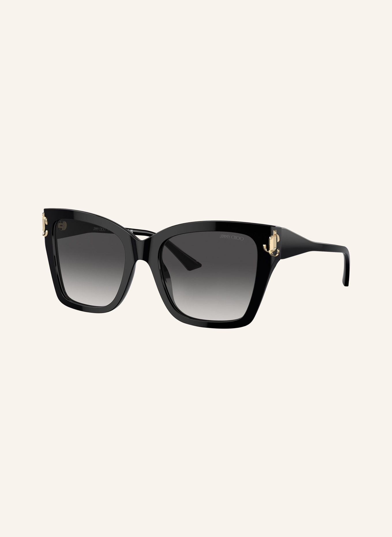JIMMY CHOO Sonnenbrille JC5012 KIRA in 50008g - schwarz/ grau verlauf