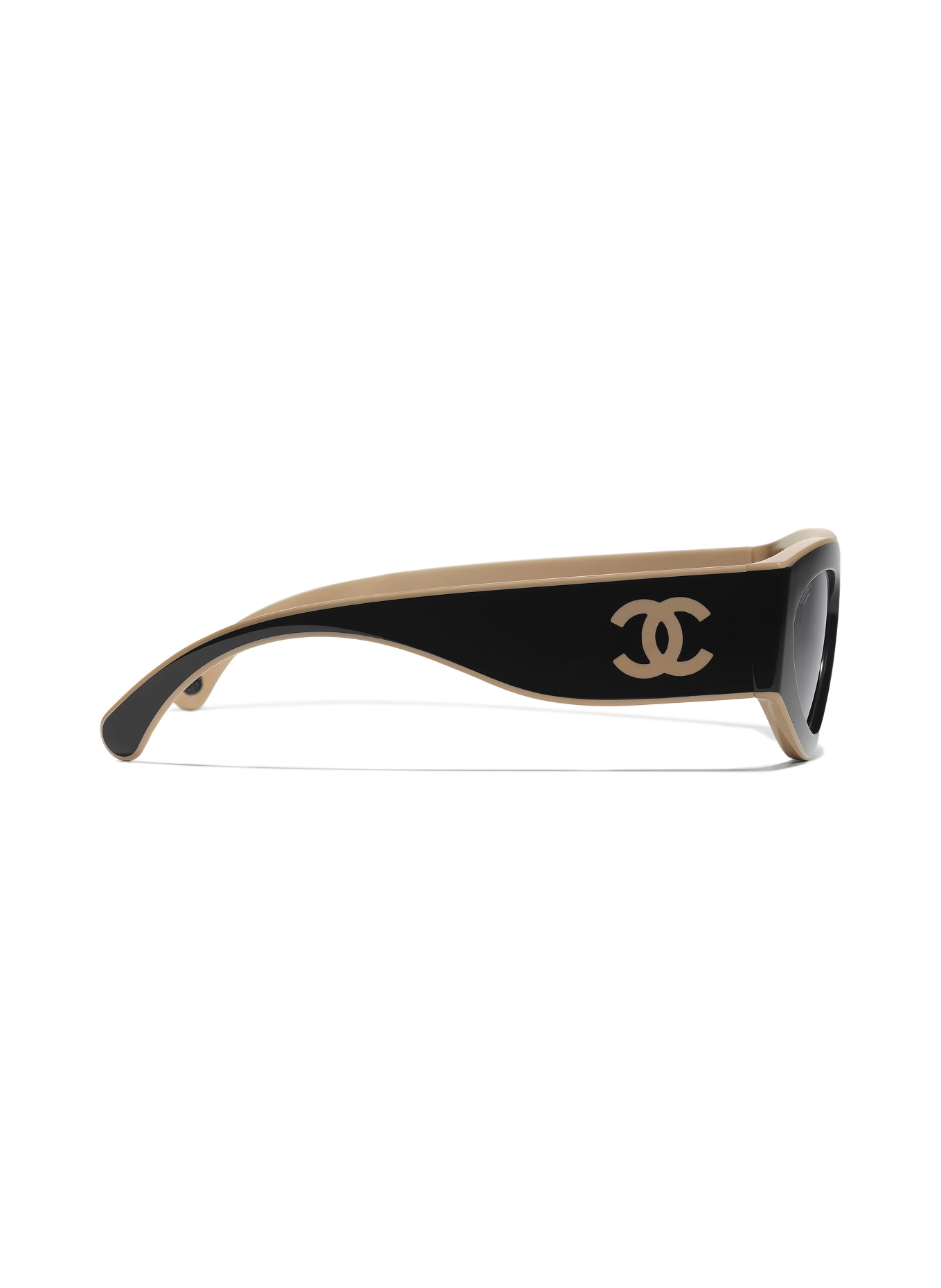 CHANEL Narrow sunglasses, Color: C534M3 - BLACK/ GRAY POLARIZED (Image 3)