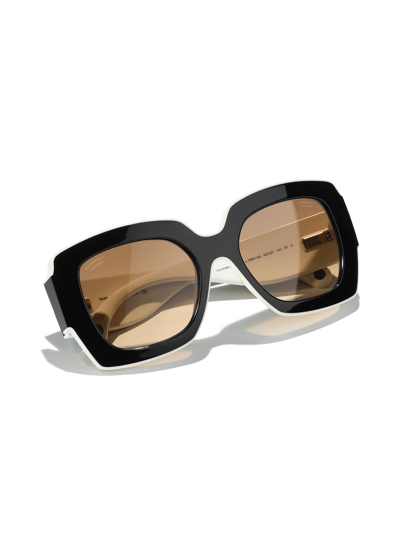 CHANEL Square sunglasses, Color: 1656M2 - BLACK/ BROWN POLARIZED (Image 4)